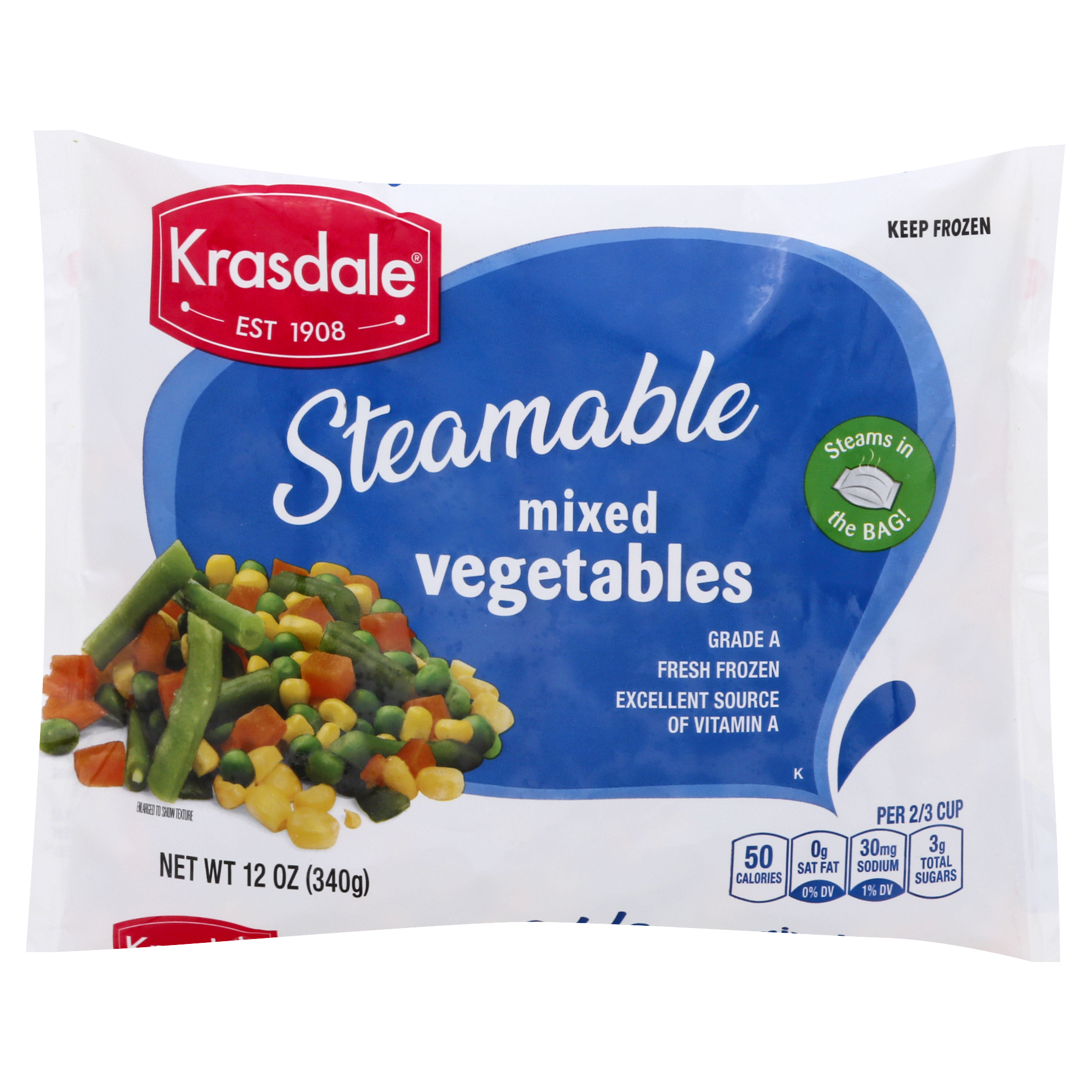Krasdale Steamable Mixed Vegetables 12 Oz