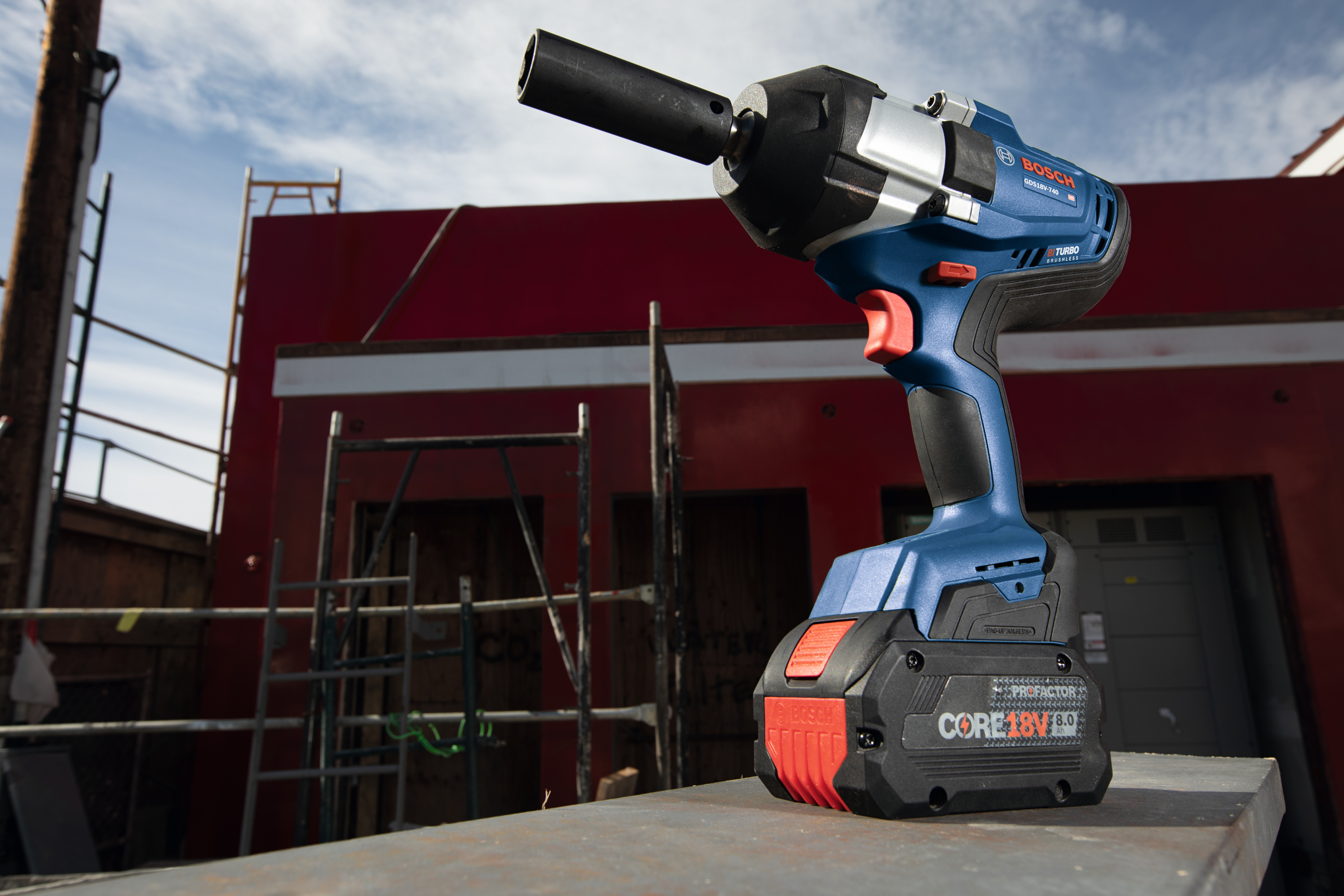 Bosch PROFACTOR GDS18V740N 18 V 1/2" Impact Wrench With Friction Ring