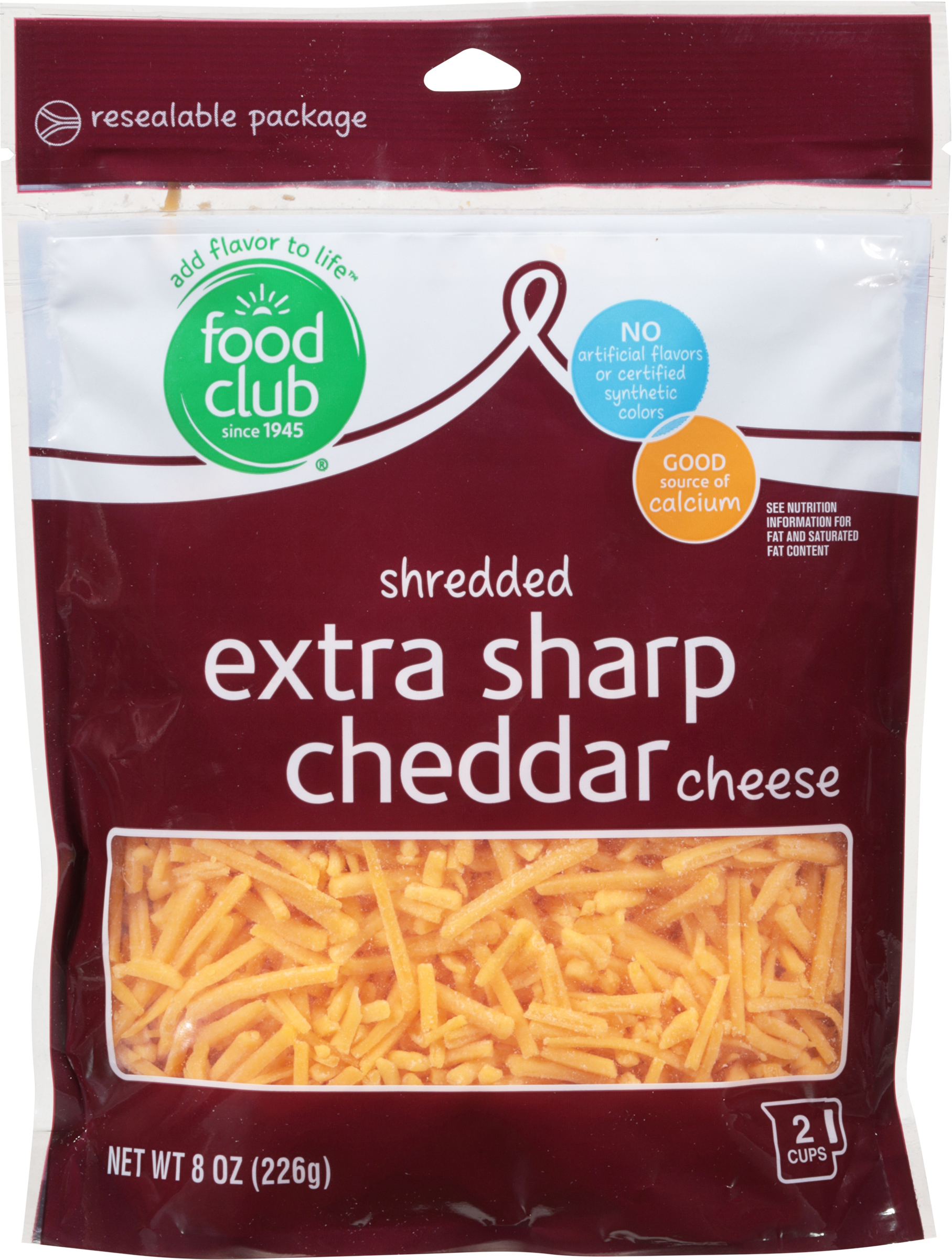 Shredded Cheese, Extra Sharp Cheddar