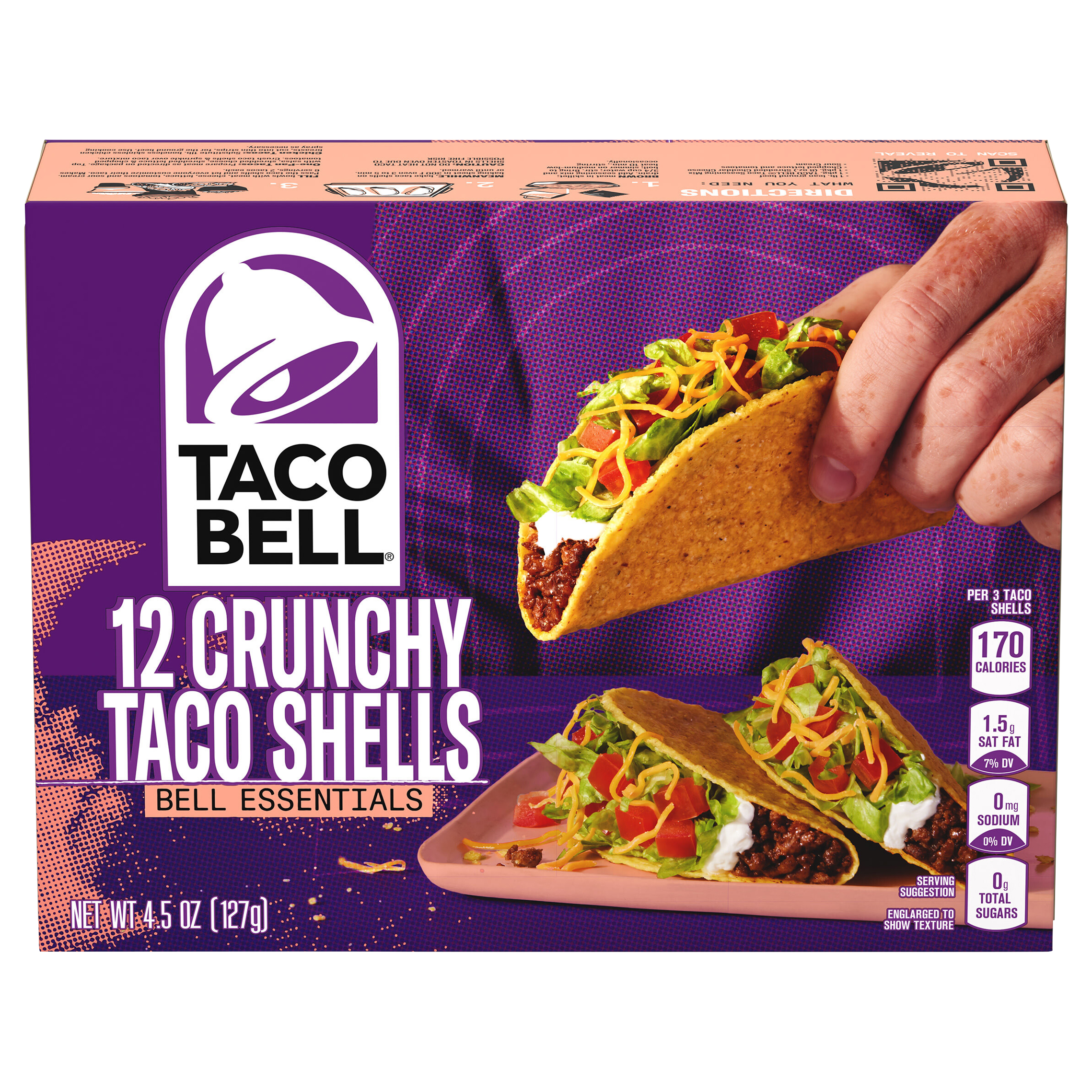 Taco Shells, Cunchy, Bell Essentials