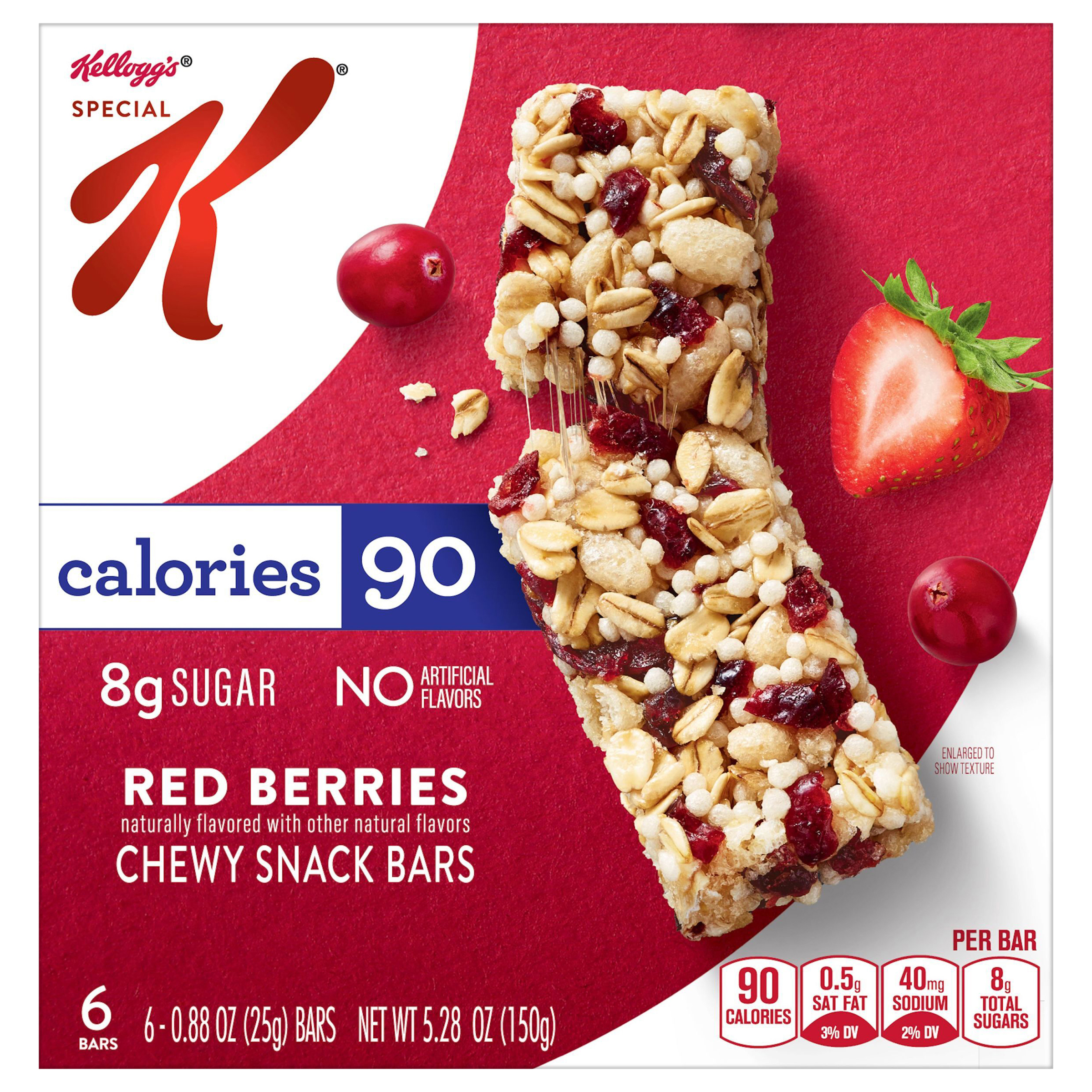 Chewy Snack Bars, Red Berries