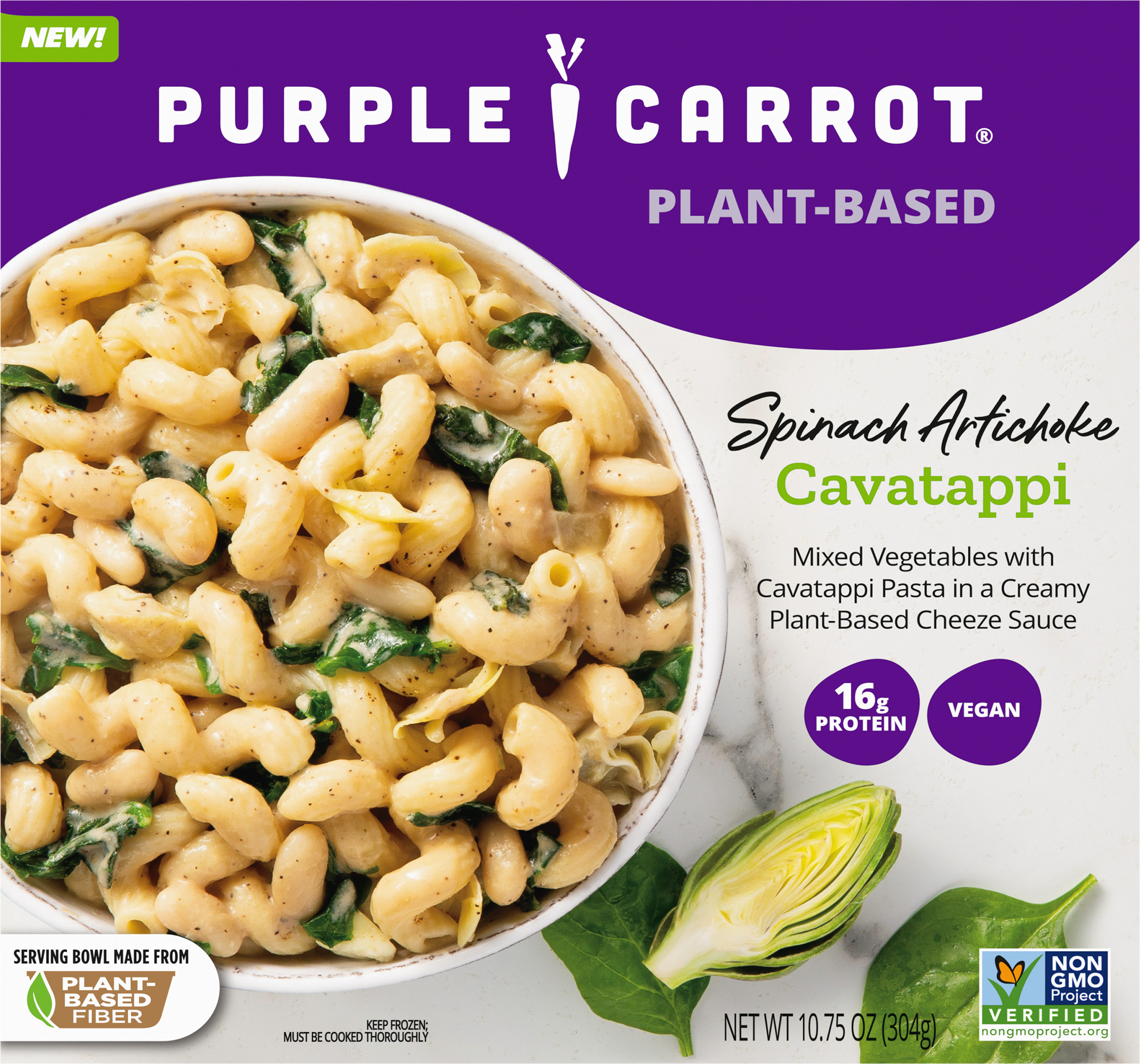 Cavatappi, Spinach Artichoke