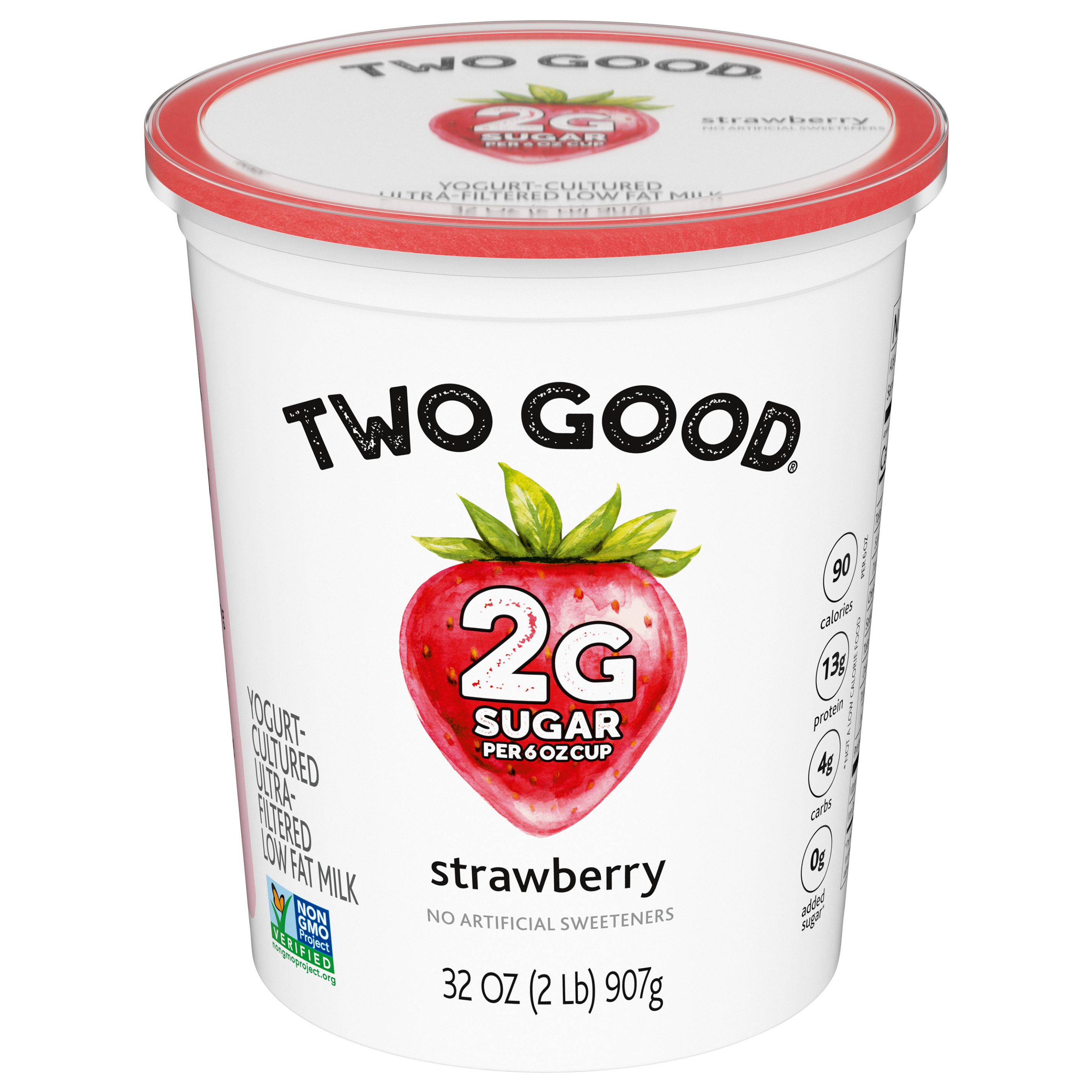 Yogurt, Strawberry, Low Fat
