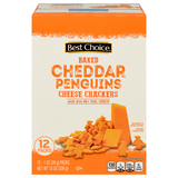 Best Choice Baked Penguins Cheddar Cheese Crackers 12 - 1 Oz Packs image