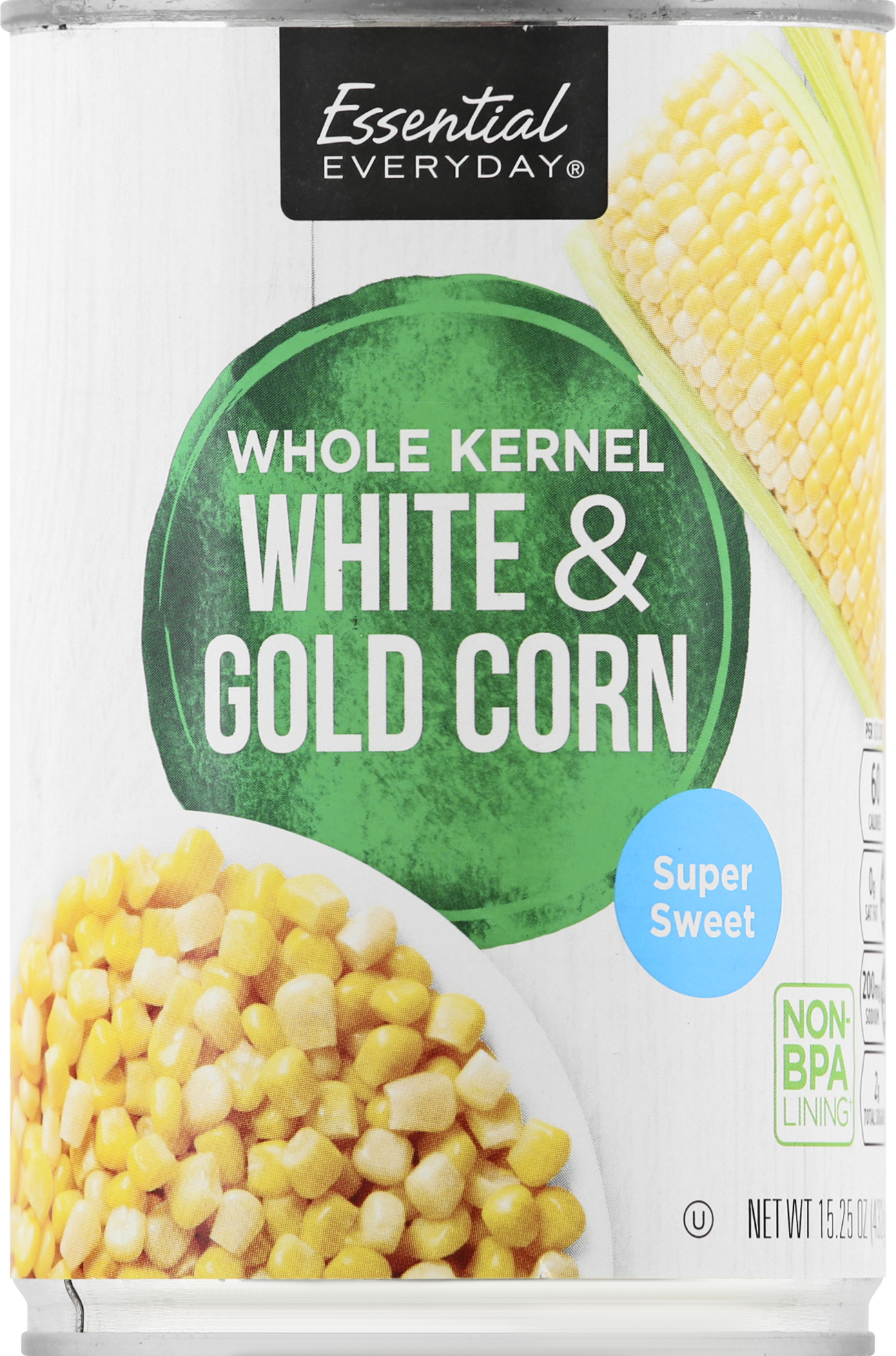 White & Gold Corn, Whole Kernel