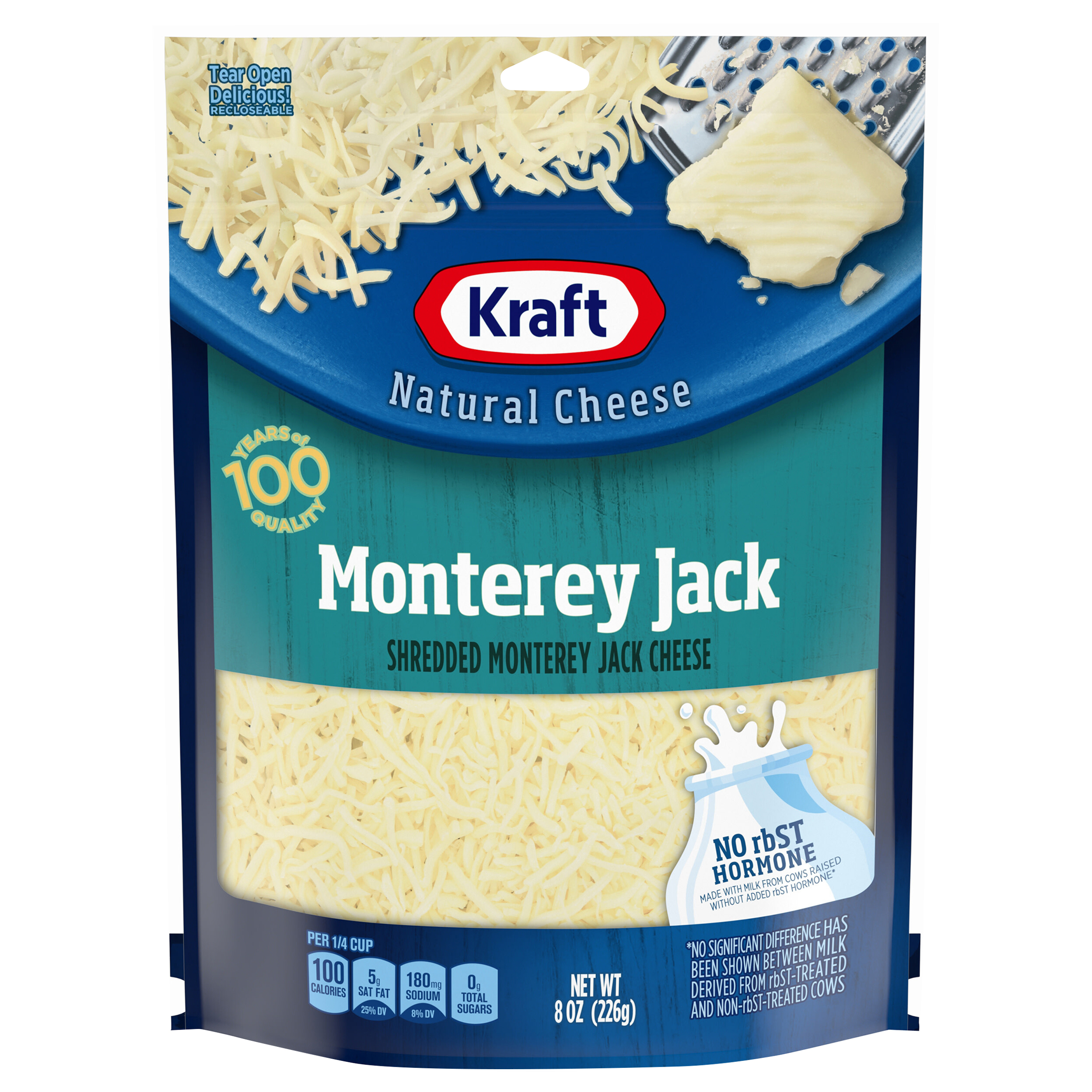 Cheese, Monterey Jack, Shredded