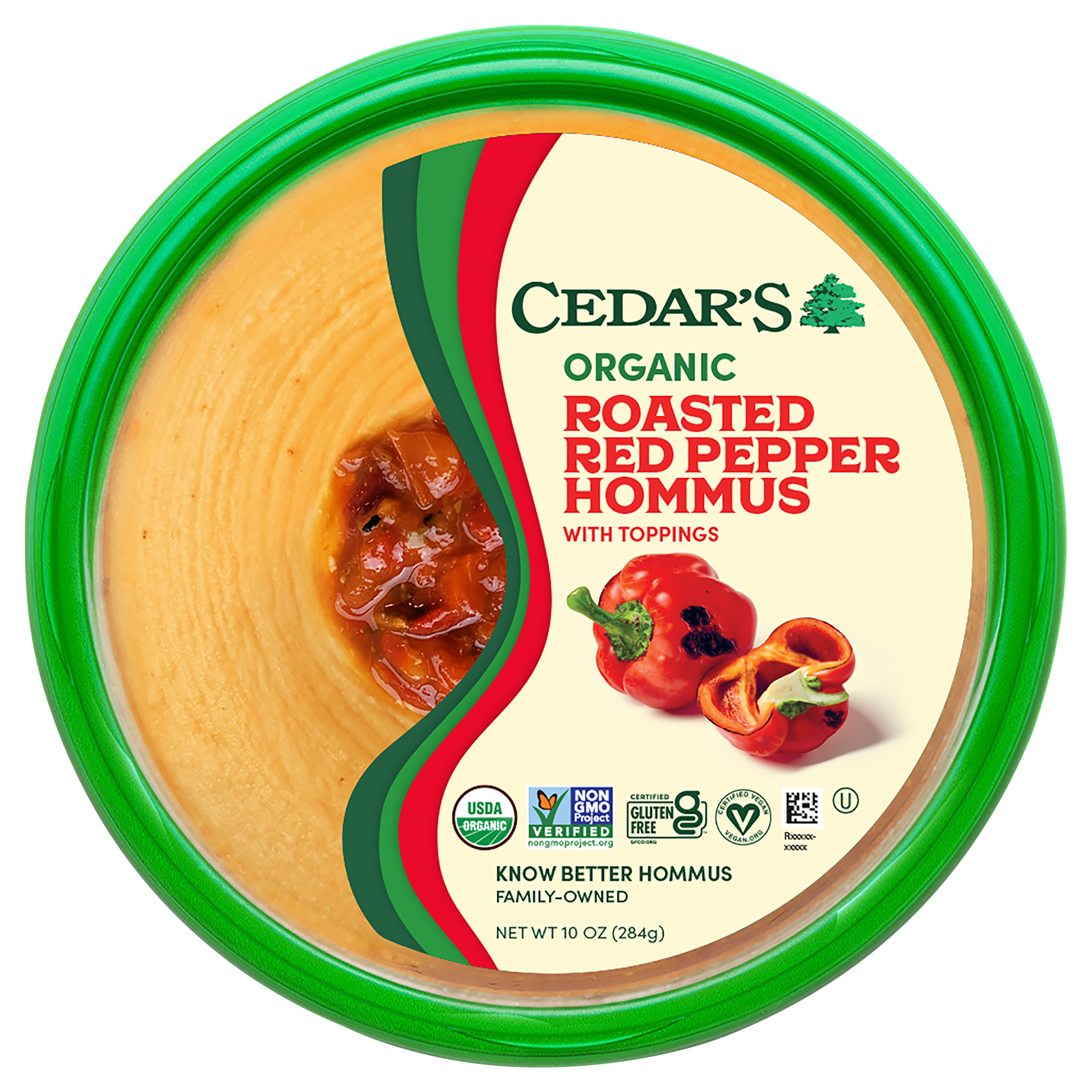 Hommus, Roasted Red Pepper