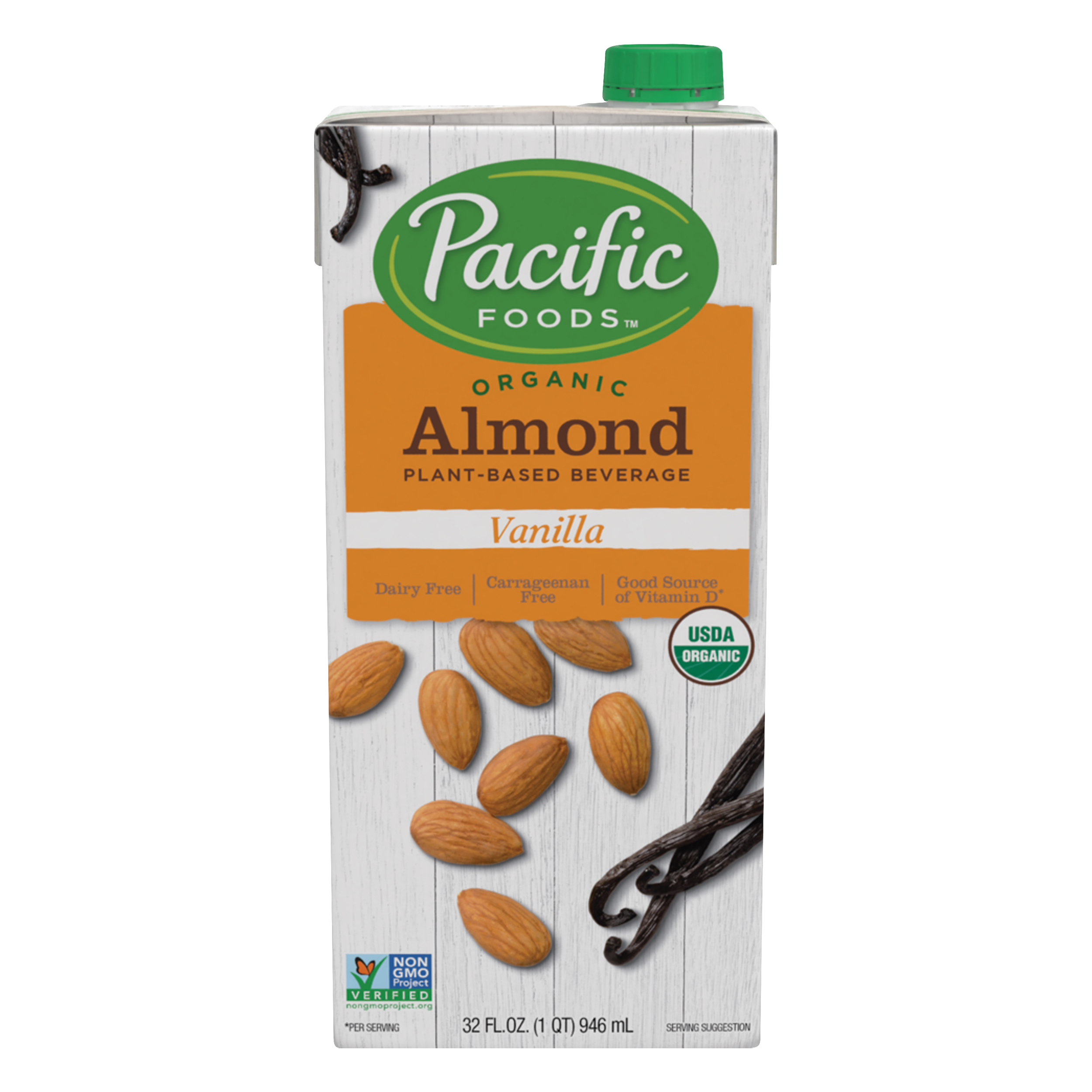 Pacific Foods Organic Plant-based Vanilla Almond Beverage 32 Oz