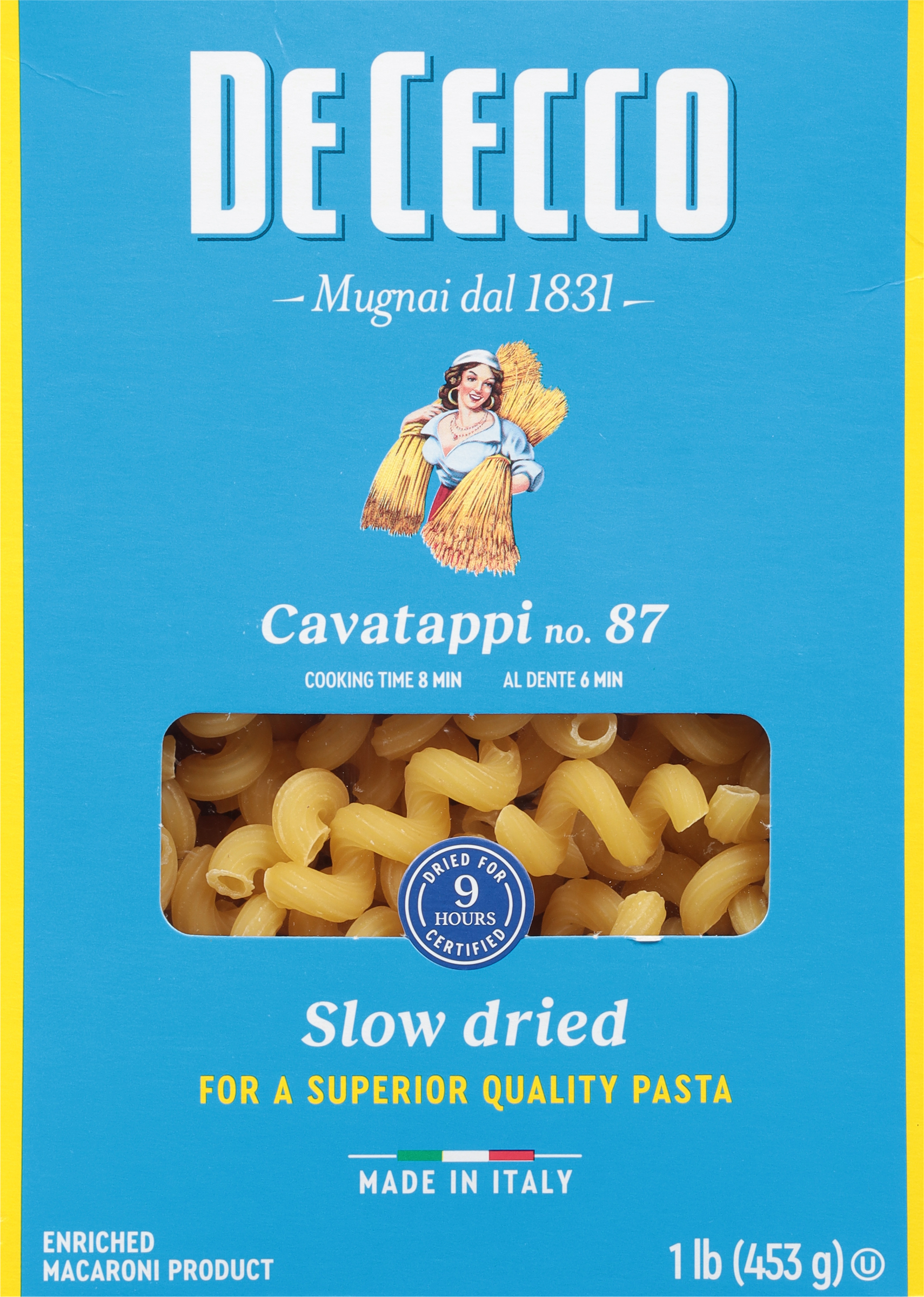 Cavatappi, No. 87, Slow Dried