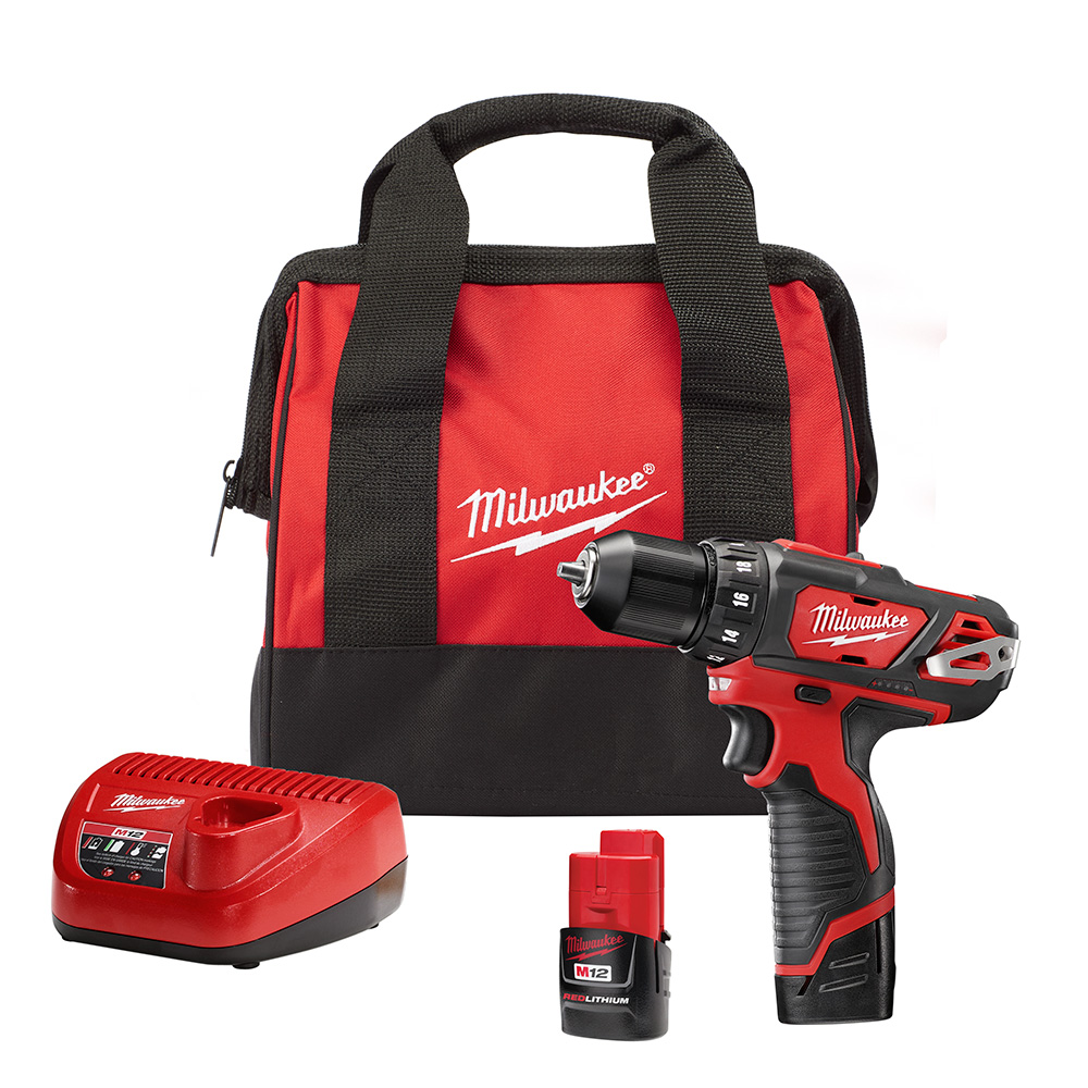 White Cap Milwaukee M12 3 8 Drill Driver Kit