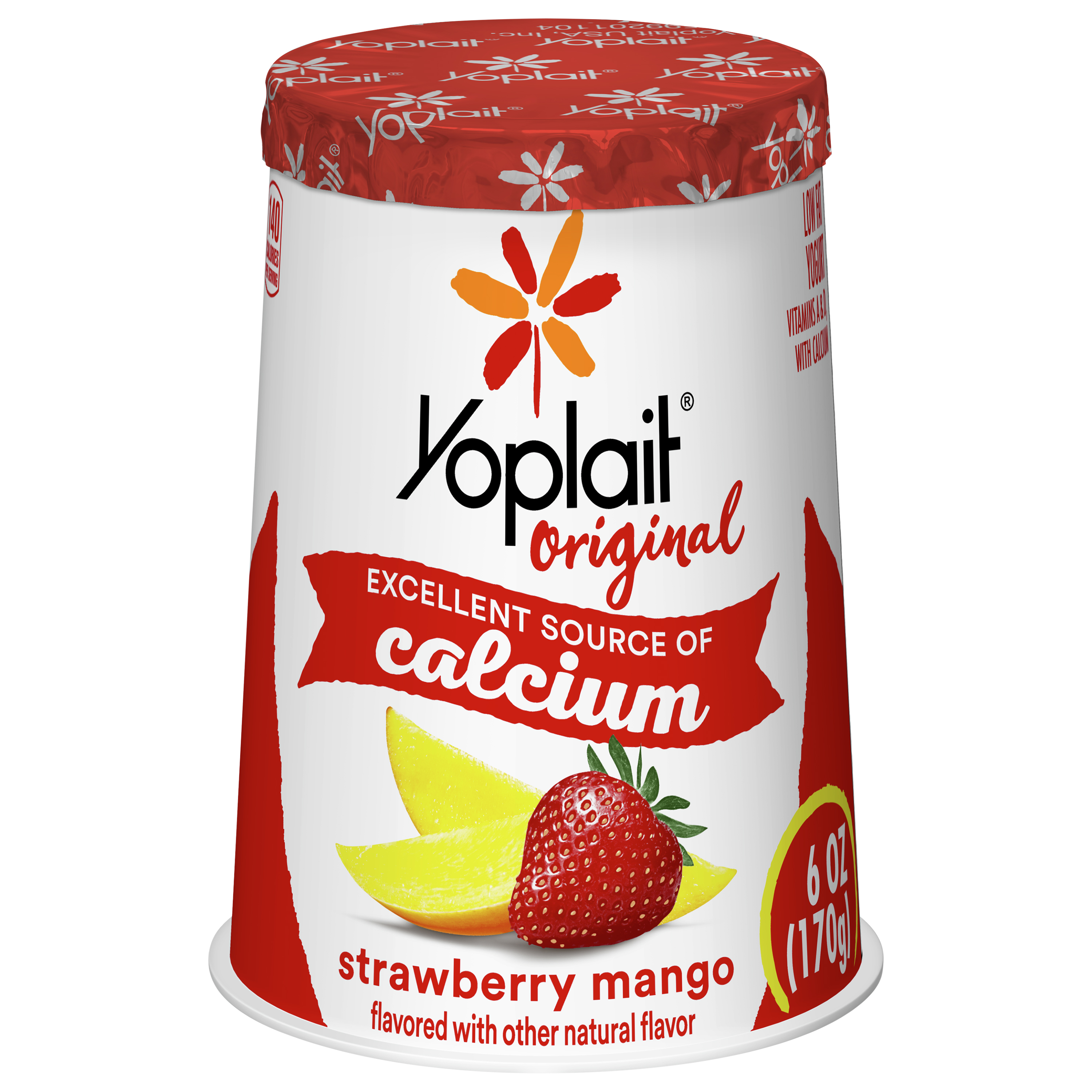 Yogurt, Low Fat, Strawberry Mango