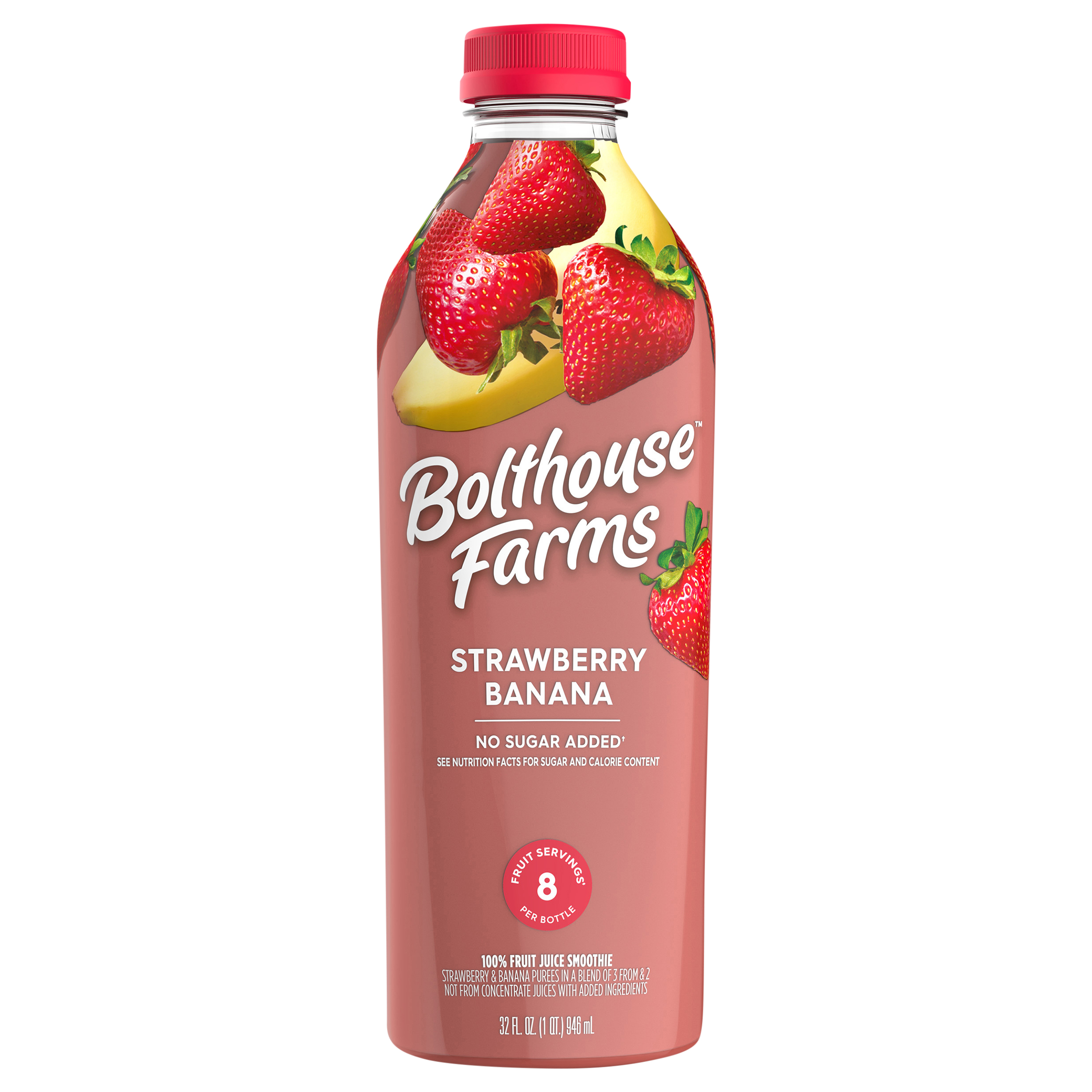 100% Fruit Juice Smoothie, Strawberry Banana