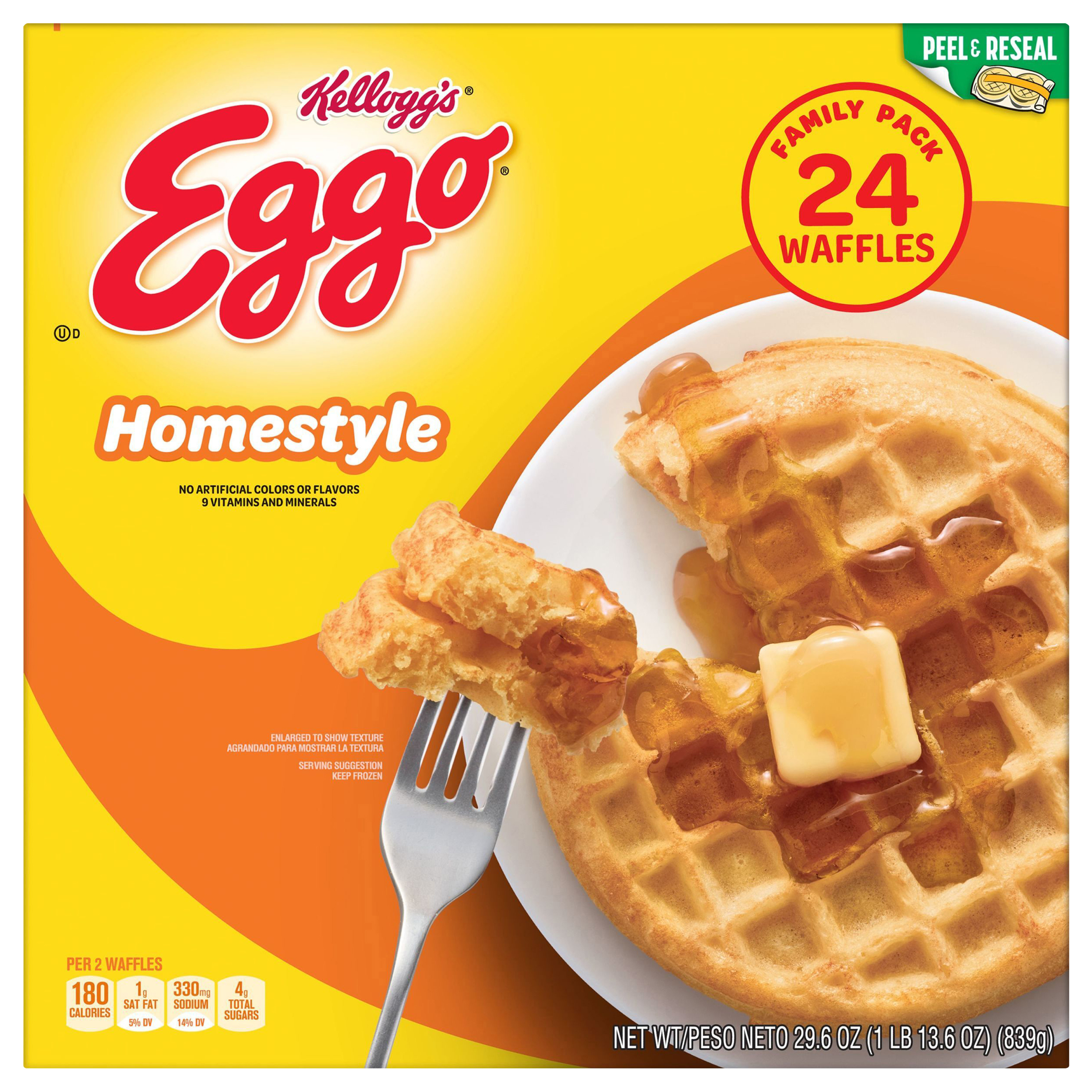 Waffles, Homestyle, Family Pack
