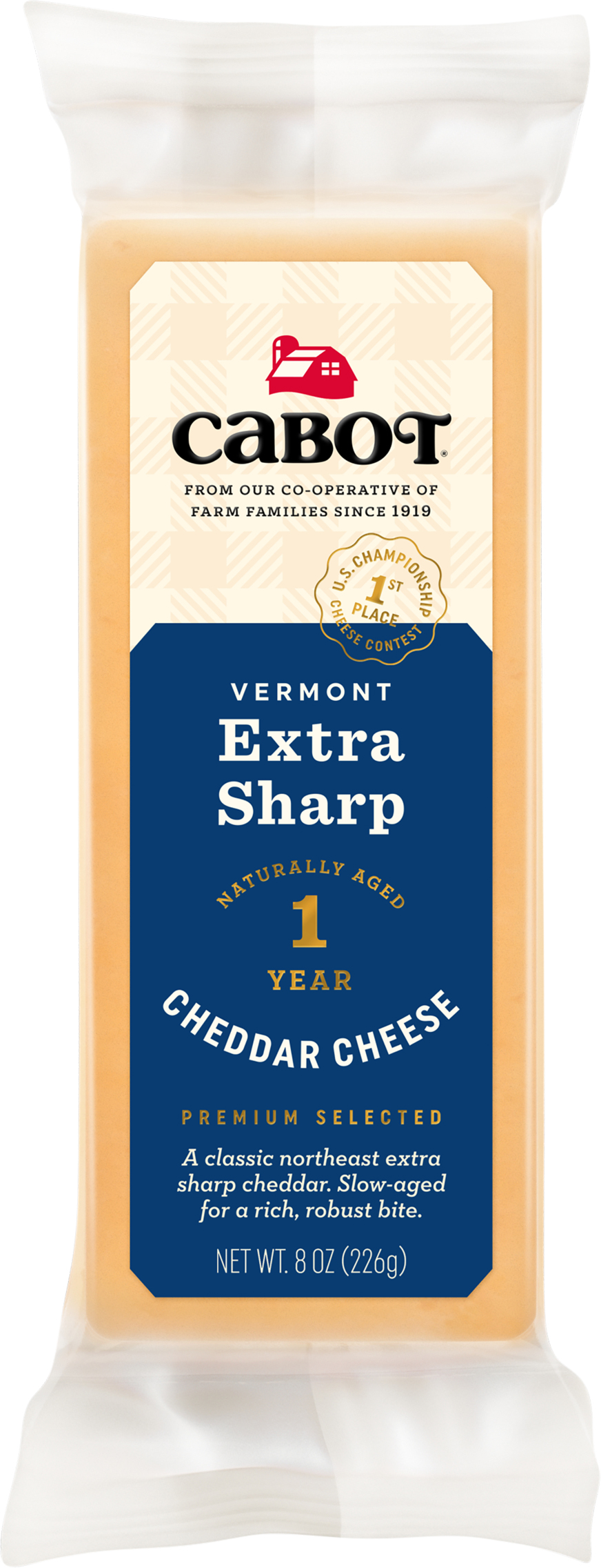 Cheese, Vermont Extra Sharp Yellow Cheddar