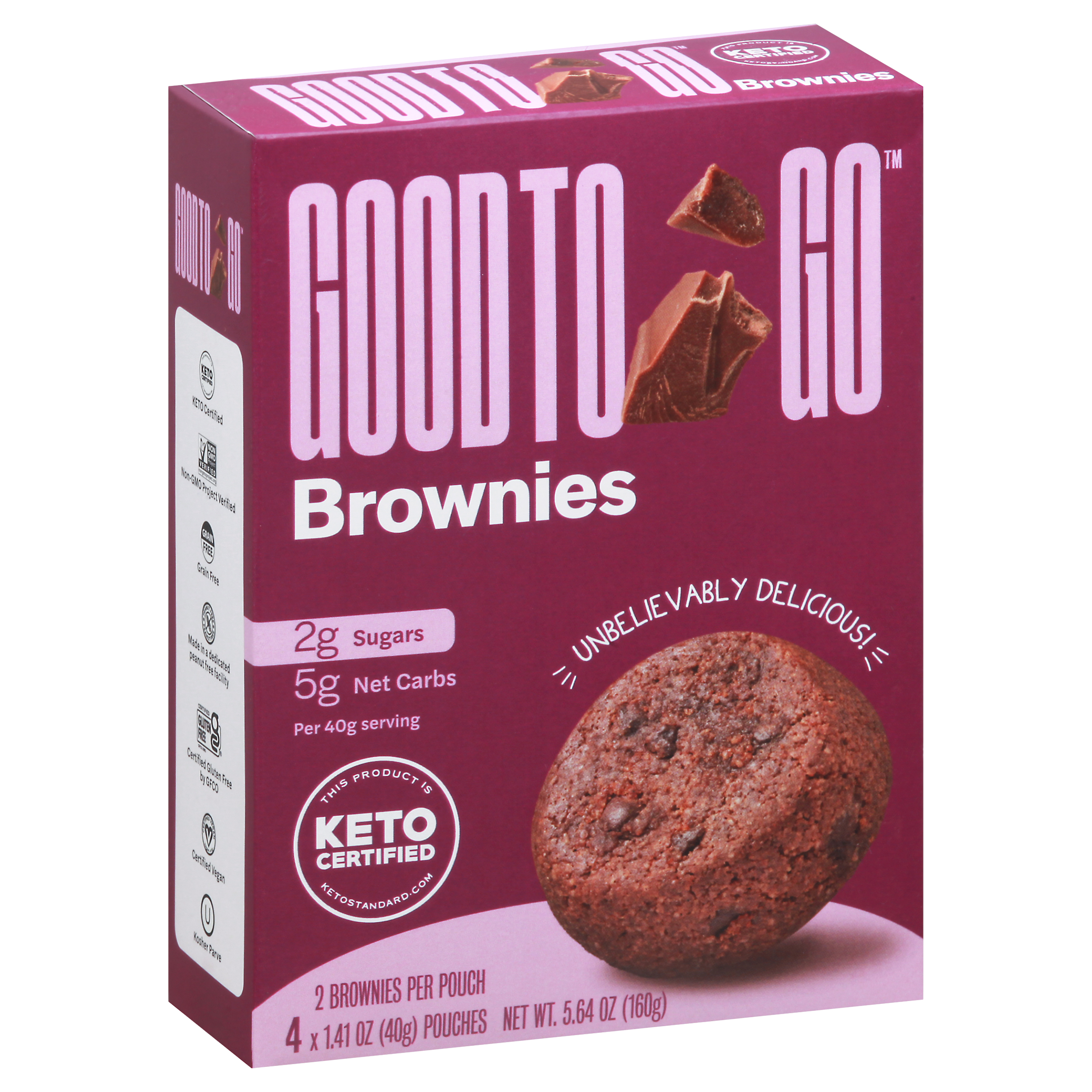 Good To Go Brownies 4 - 1.41 Oz Ea