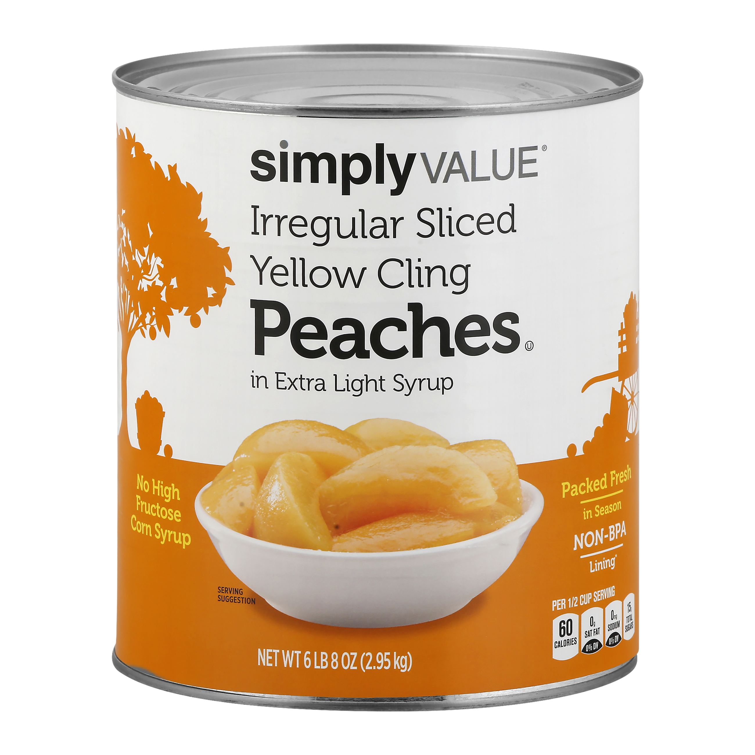 Simply Value Peaches 104 Oz