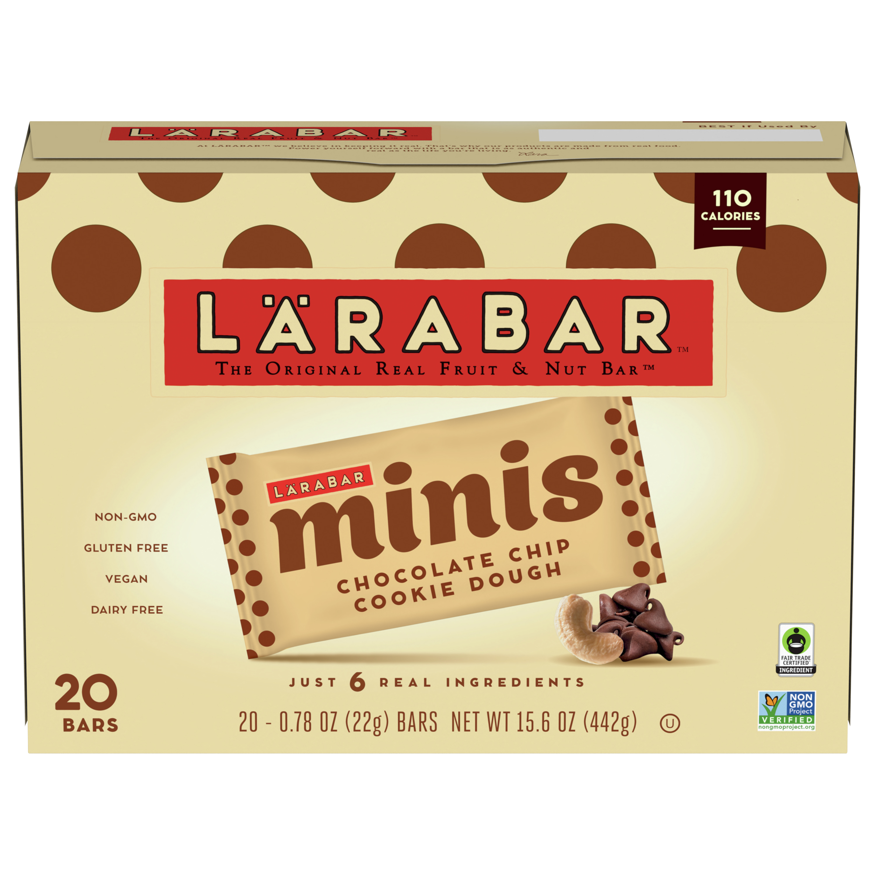 Fruit & Nut Bar, Chocolate Chip Cookie Dough, Minis
