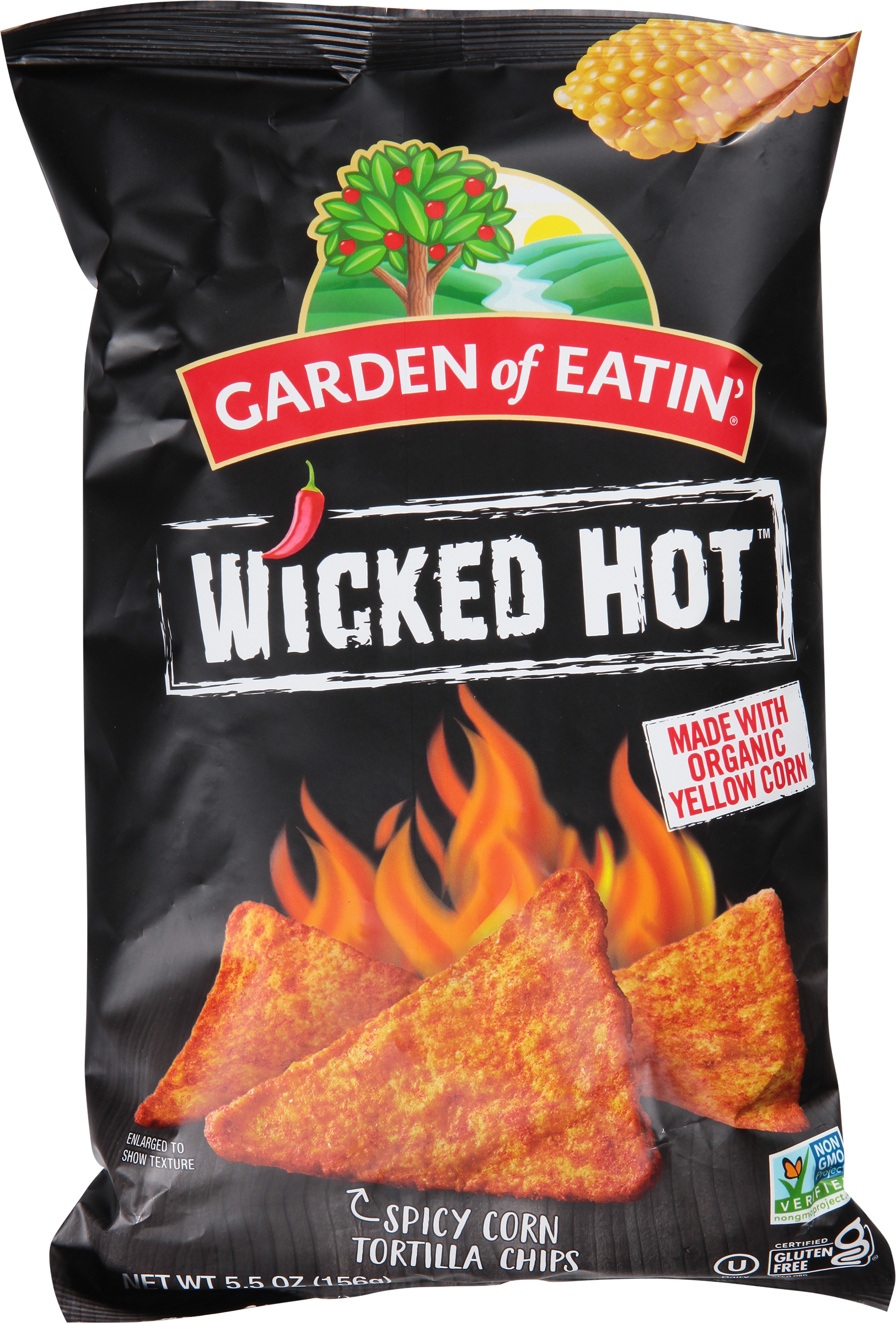 Corn Tortilla Chips, Wicked Hot, Spicy