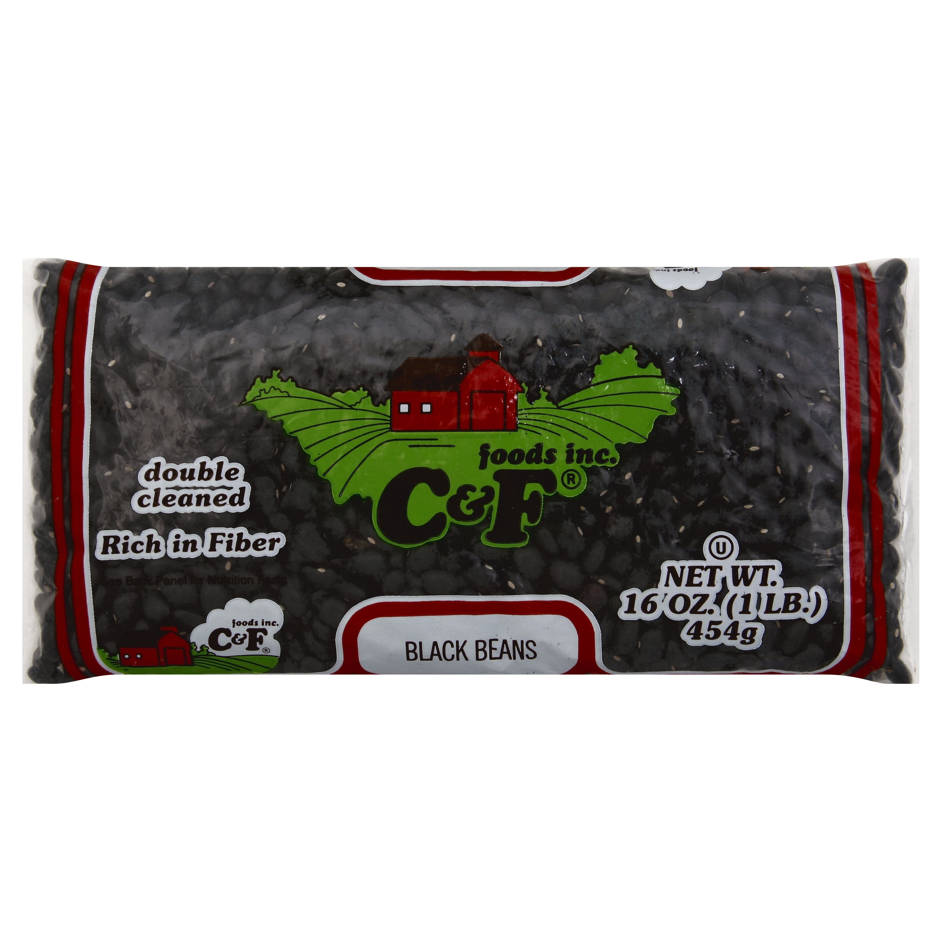 C & F Foods Black Beans 16 Oz