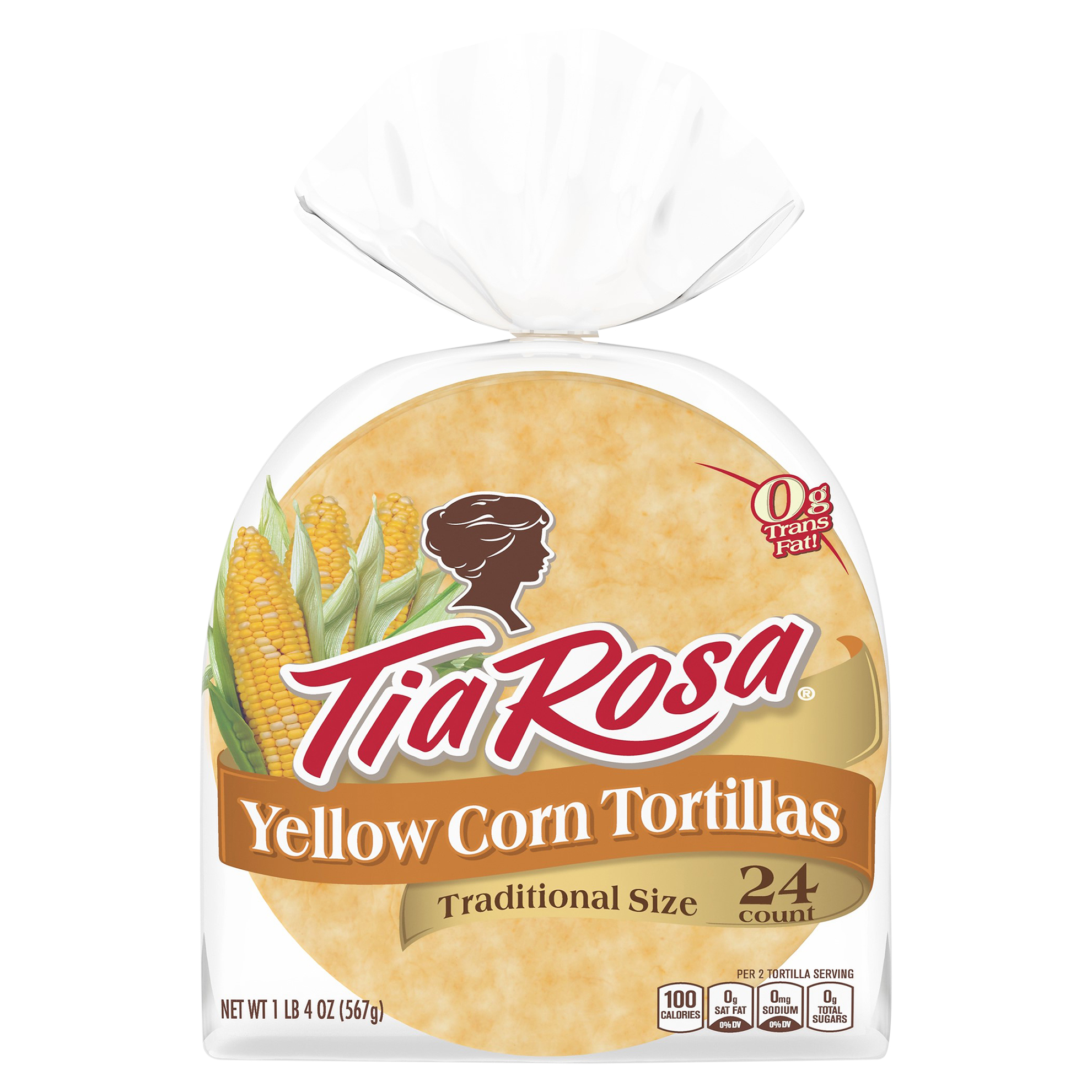Tia Rosa Traditional Size Yellow Corn Tortillas 24  Ea