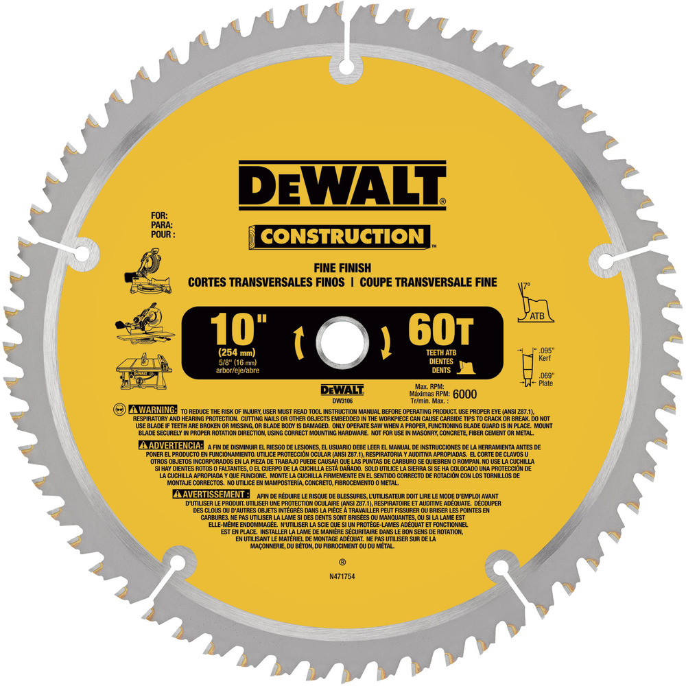 Thin Kerf Miter Table Saw Blade