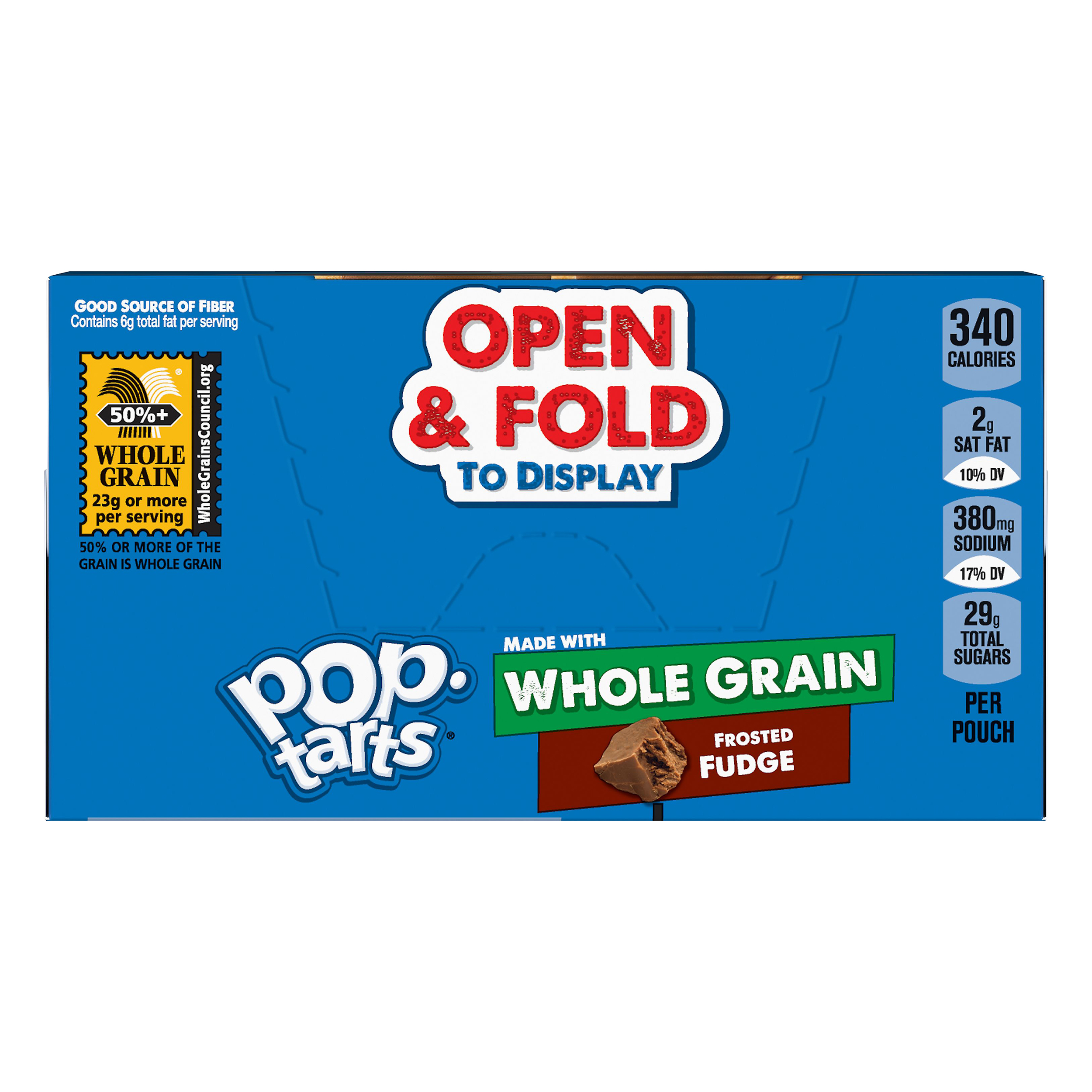 Pop-tarts Whole Grain 6 Pack Frosted Fudge Toaster Pastries 6 Ea