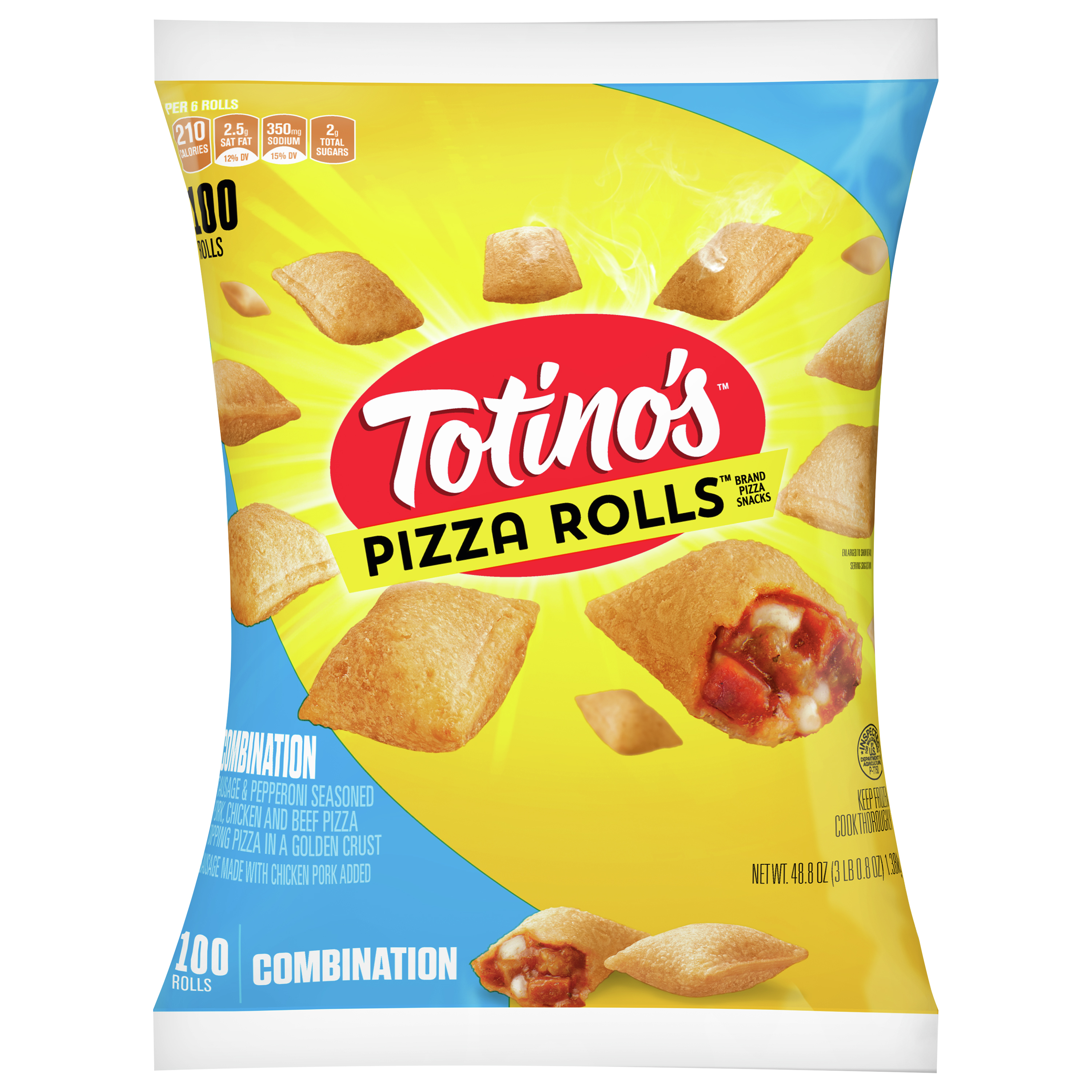 Pizza Rolls, Sausage and Pepperoni Seasoned Pork, Chicken and Beef, Combination