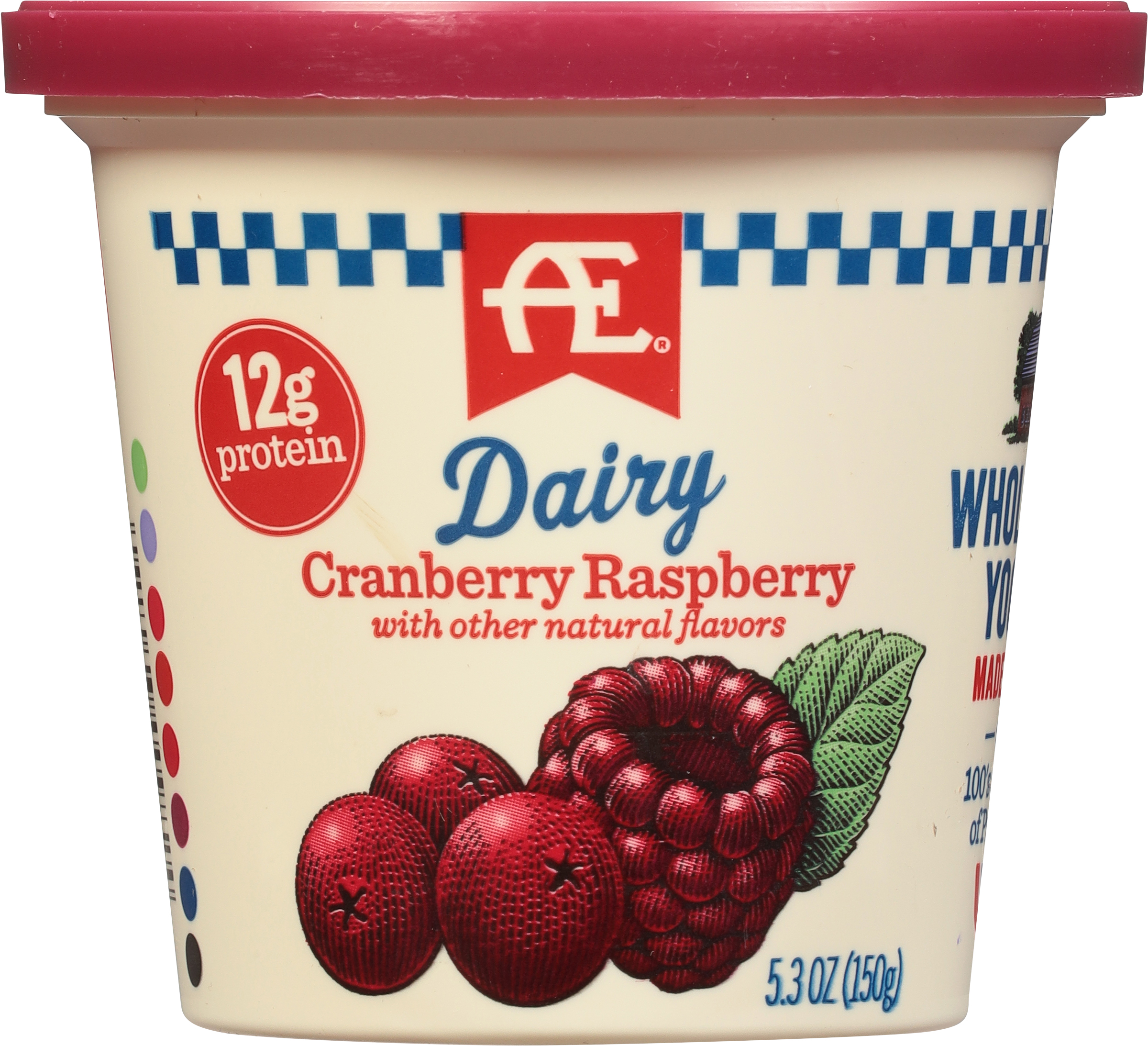 Yogurt, Cranberry Raspberry, Whole Milk