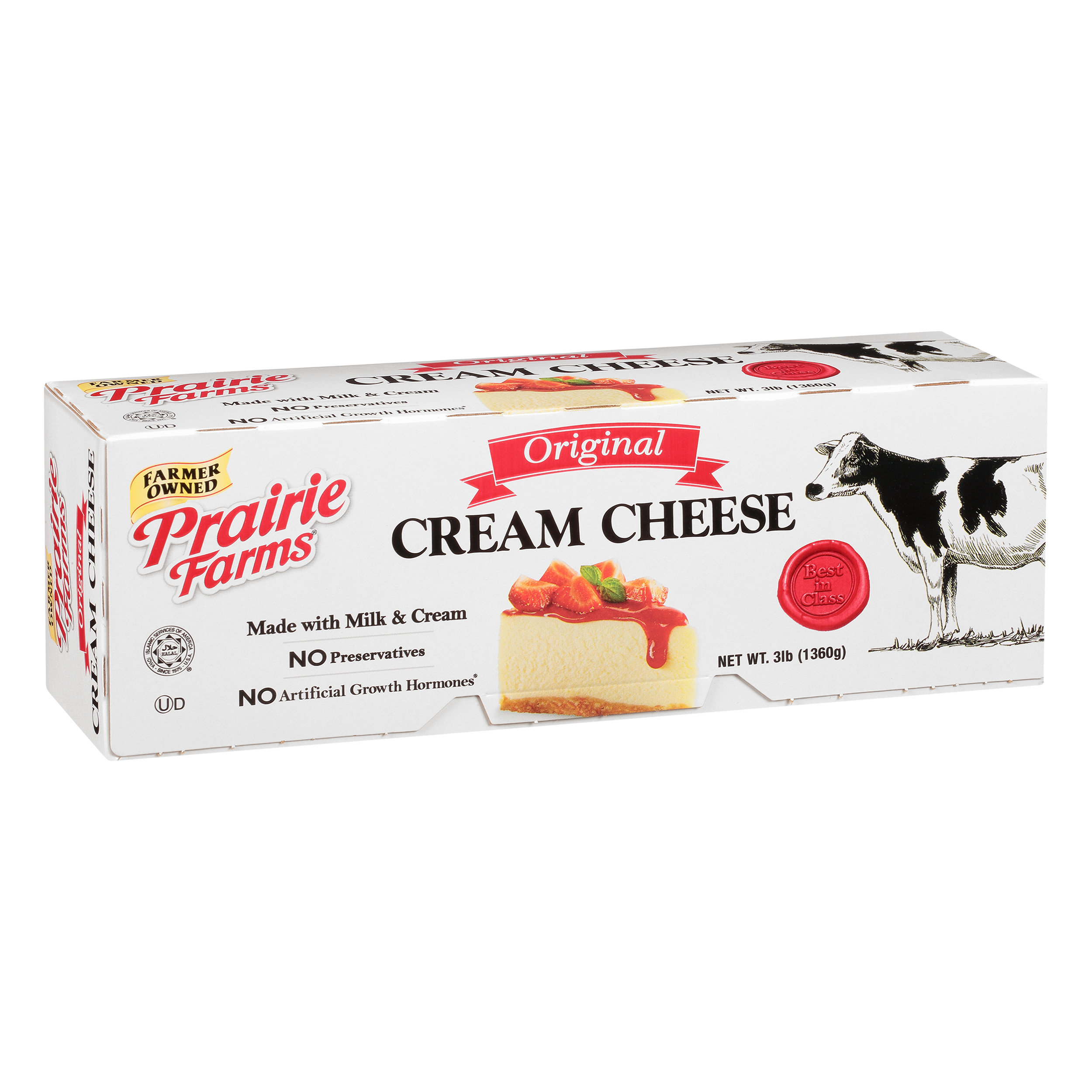 Prairie Farms Original Cream Cheese 3 Lb