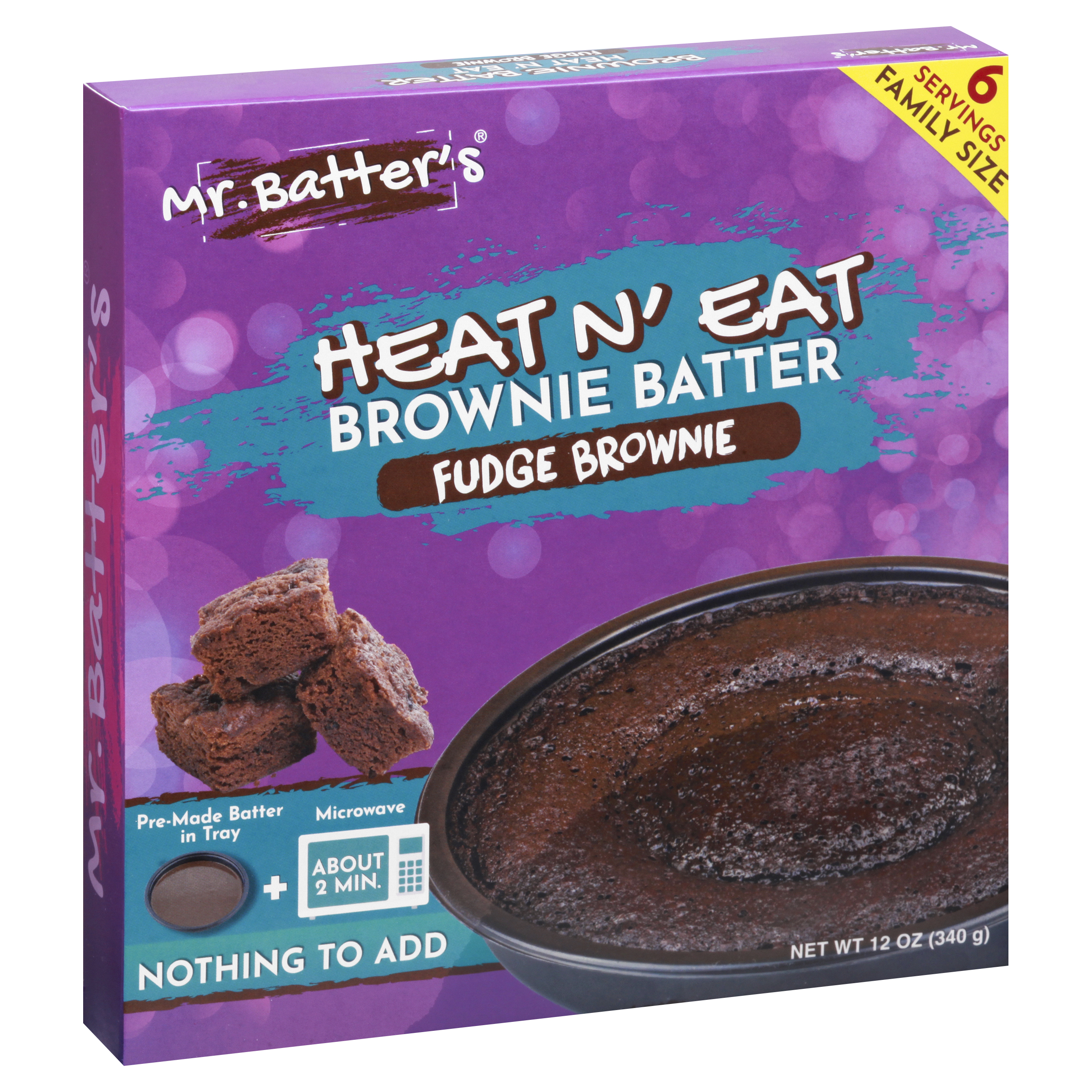 Mr Batters Fudge Brownie Brownie Batter 12 Oz