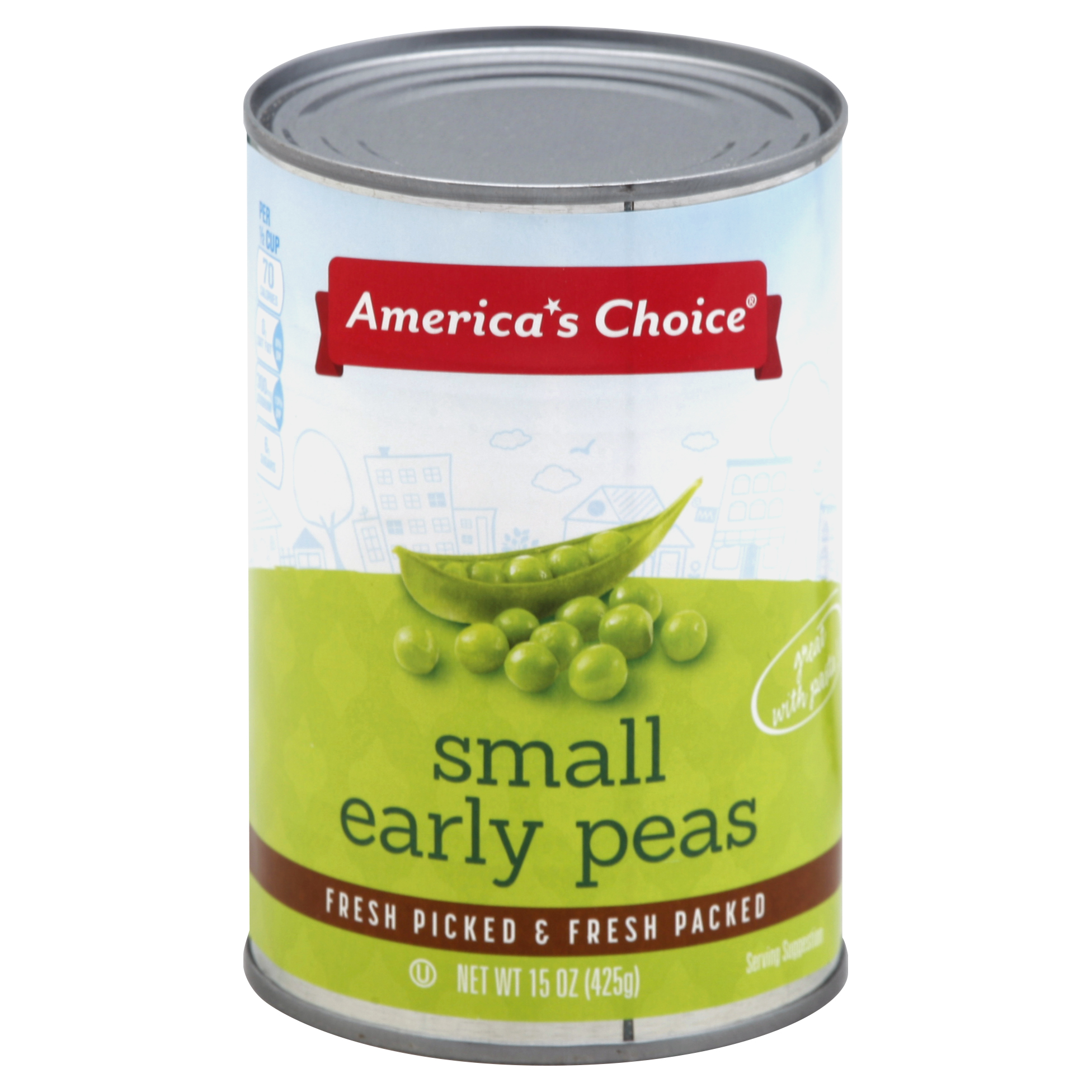 America's Choice Early Peas 15 Oz