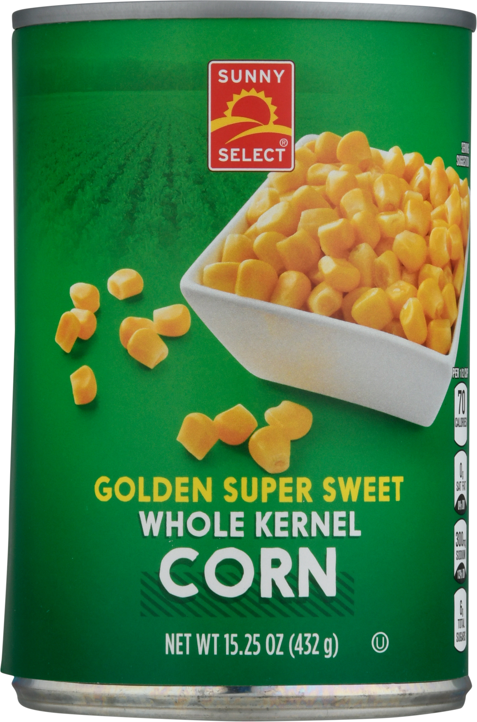 Corn, Whole Kernel, Golden Super Sweet