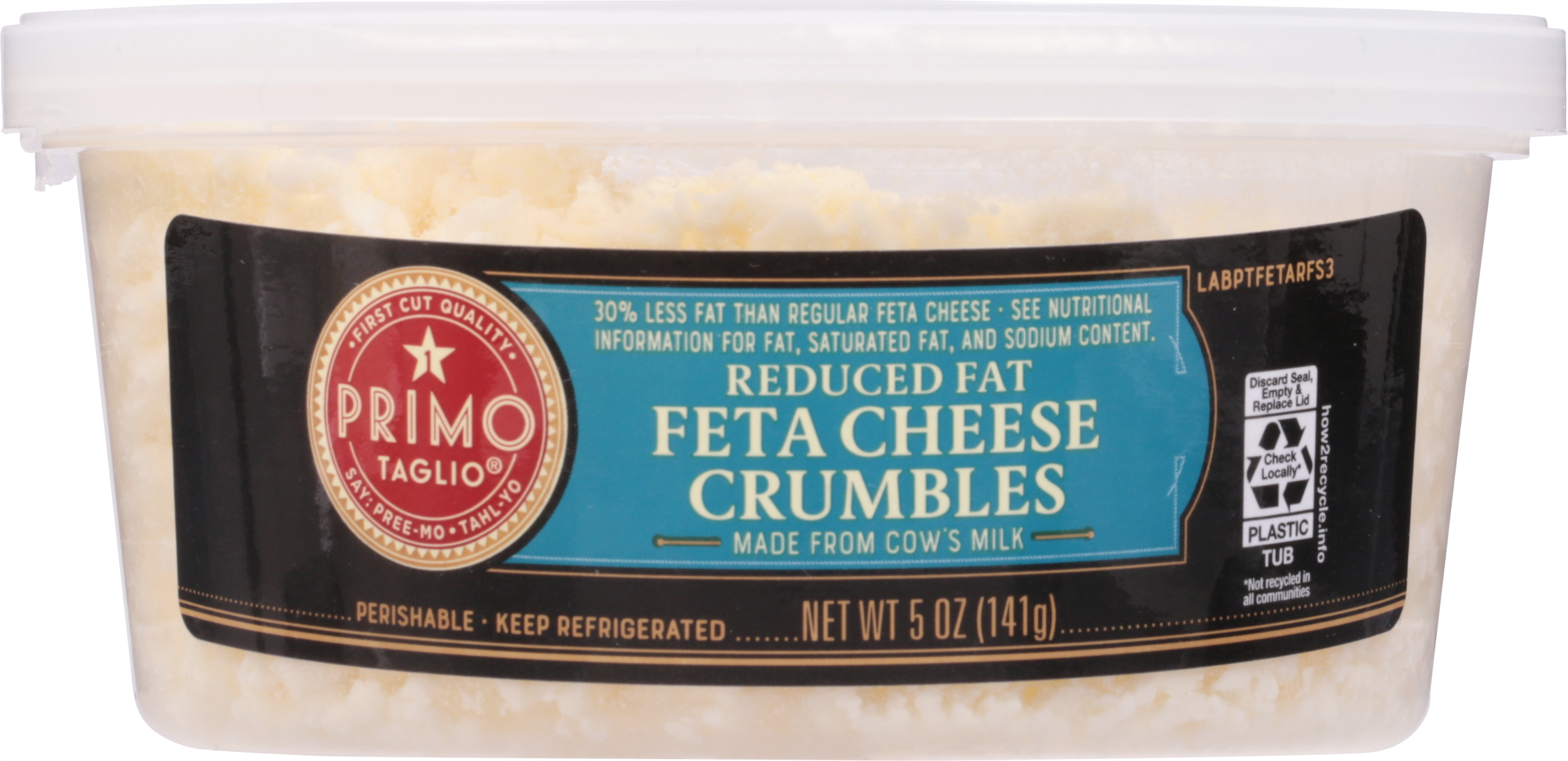 Calories in Crumbled Cheese, Feta from Frigo