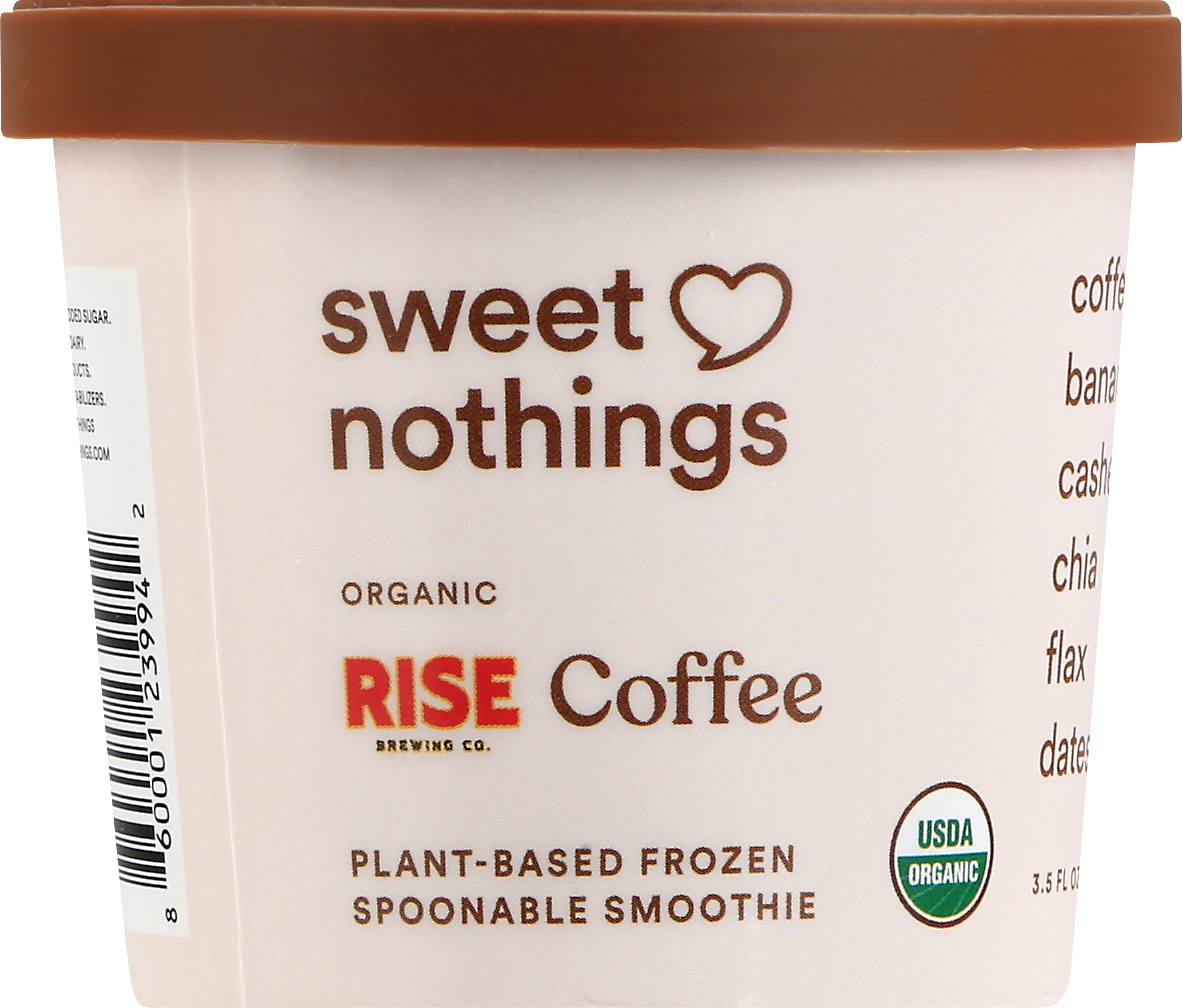 Frozen Spoonable Smoothie, Organic, Plant-Based, Rise Coffee