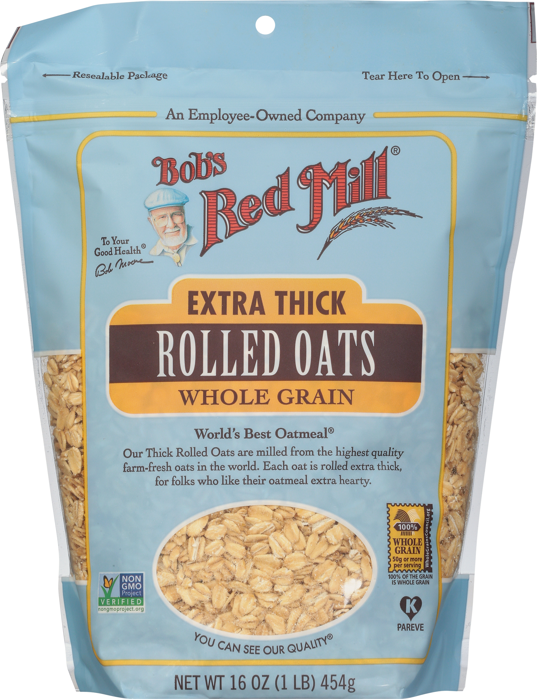 Rolled Oats, Extra Thick, Whole Grain