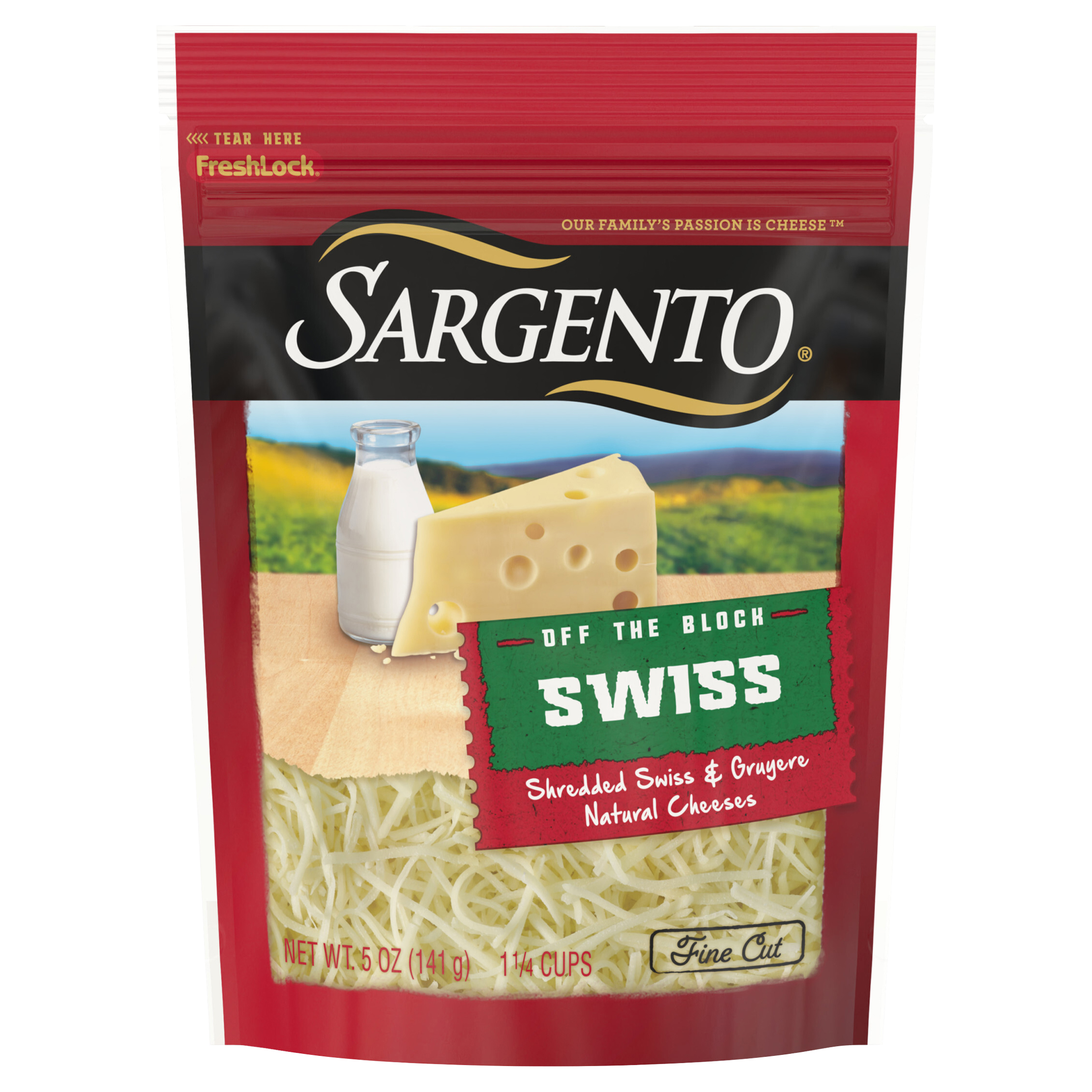 Shredded Cheese, Swiss, Fine Cut