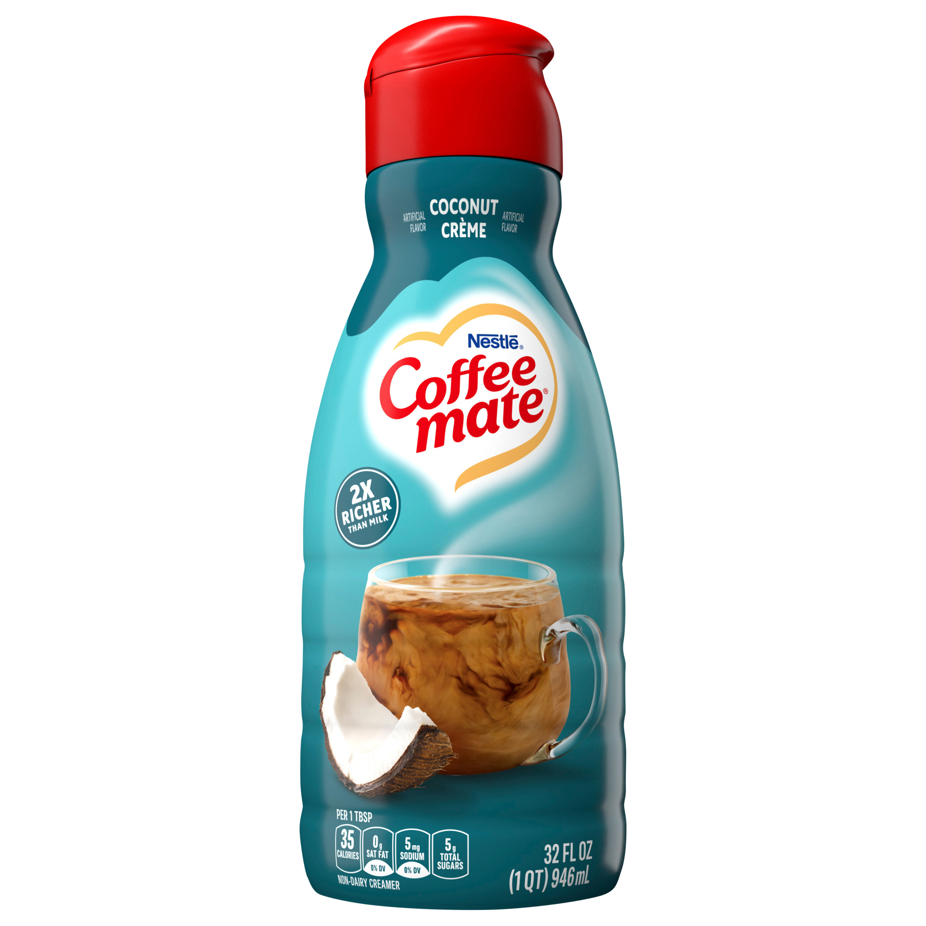 Calories in Coffee Creamer, Zero Sugar, French Vanilla from CoffeeMate