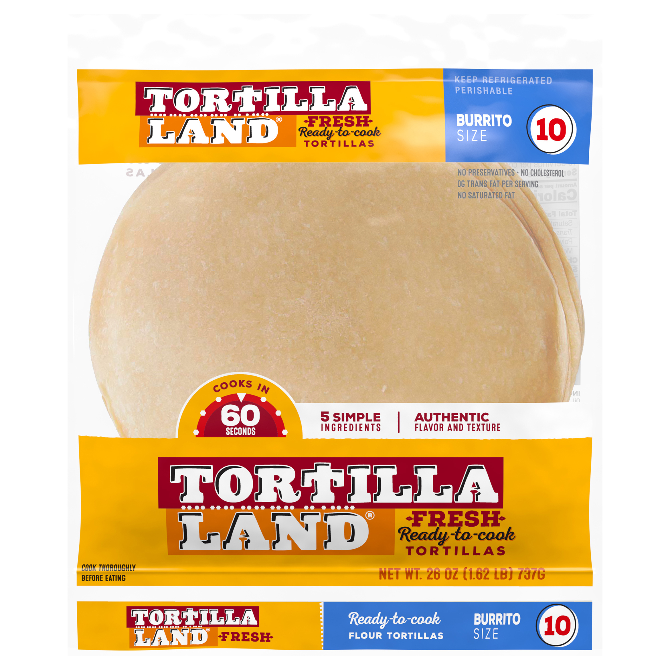 Tortillas, Fresh, Burrito Size