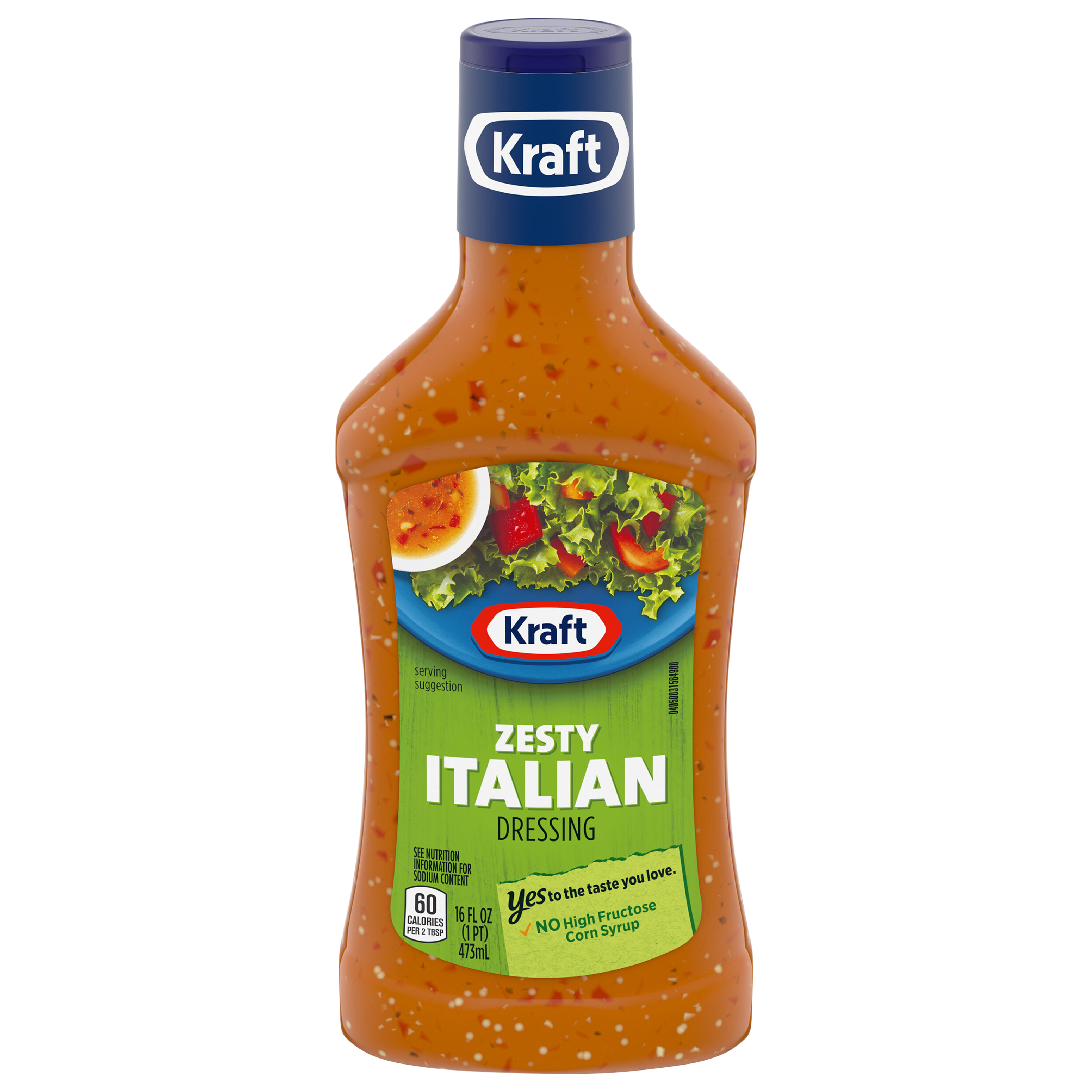Calories in Dressing, Zesty Italian from Kraft