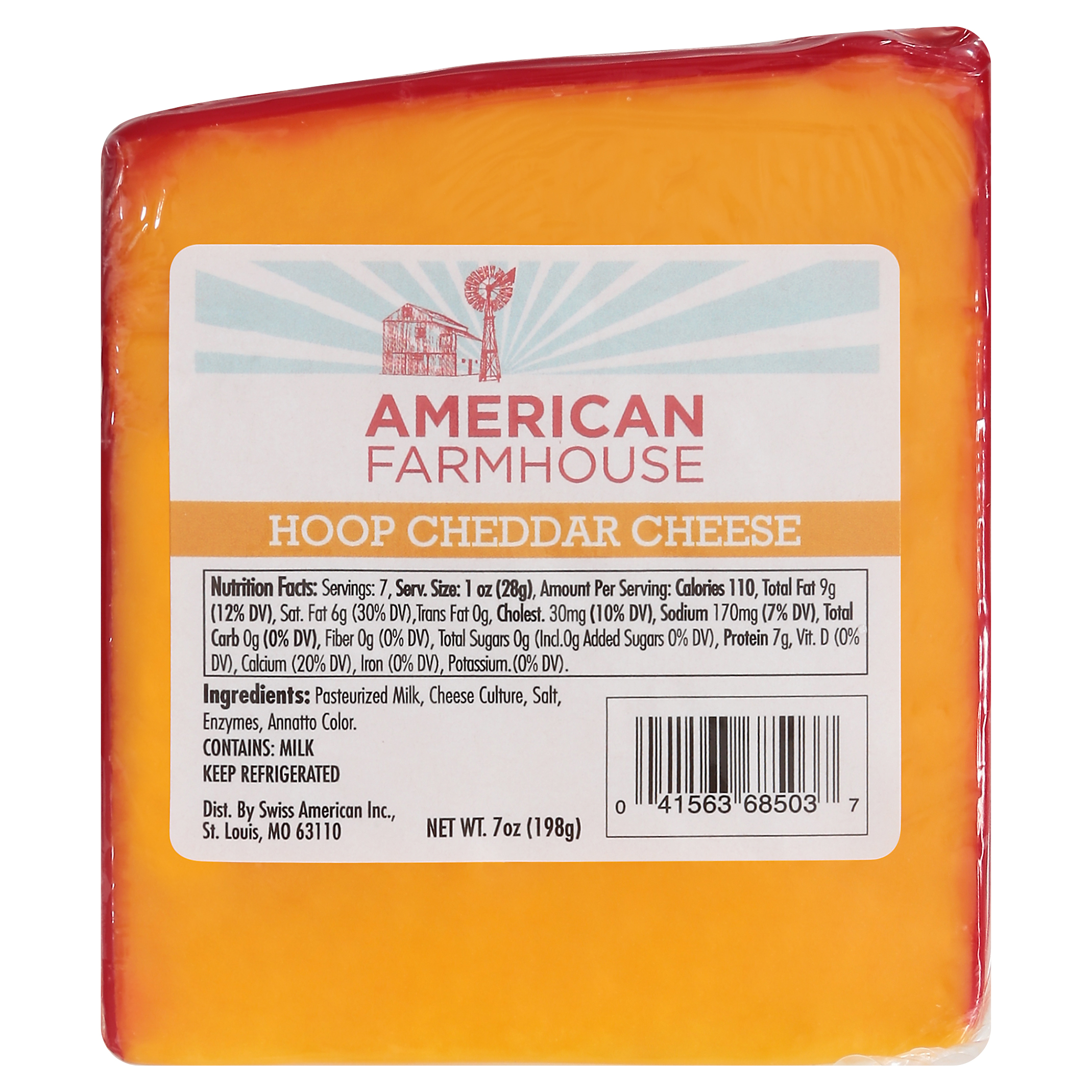 American Farmhouse Hoop Cheddar Cheese 7 Oz image