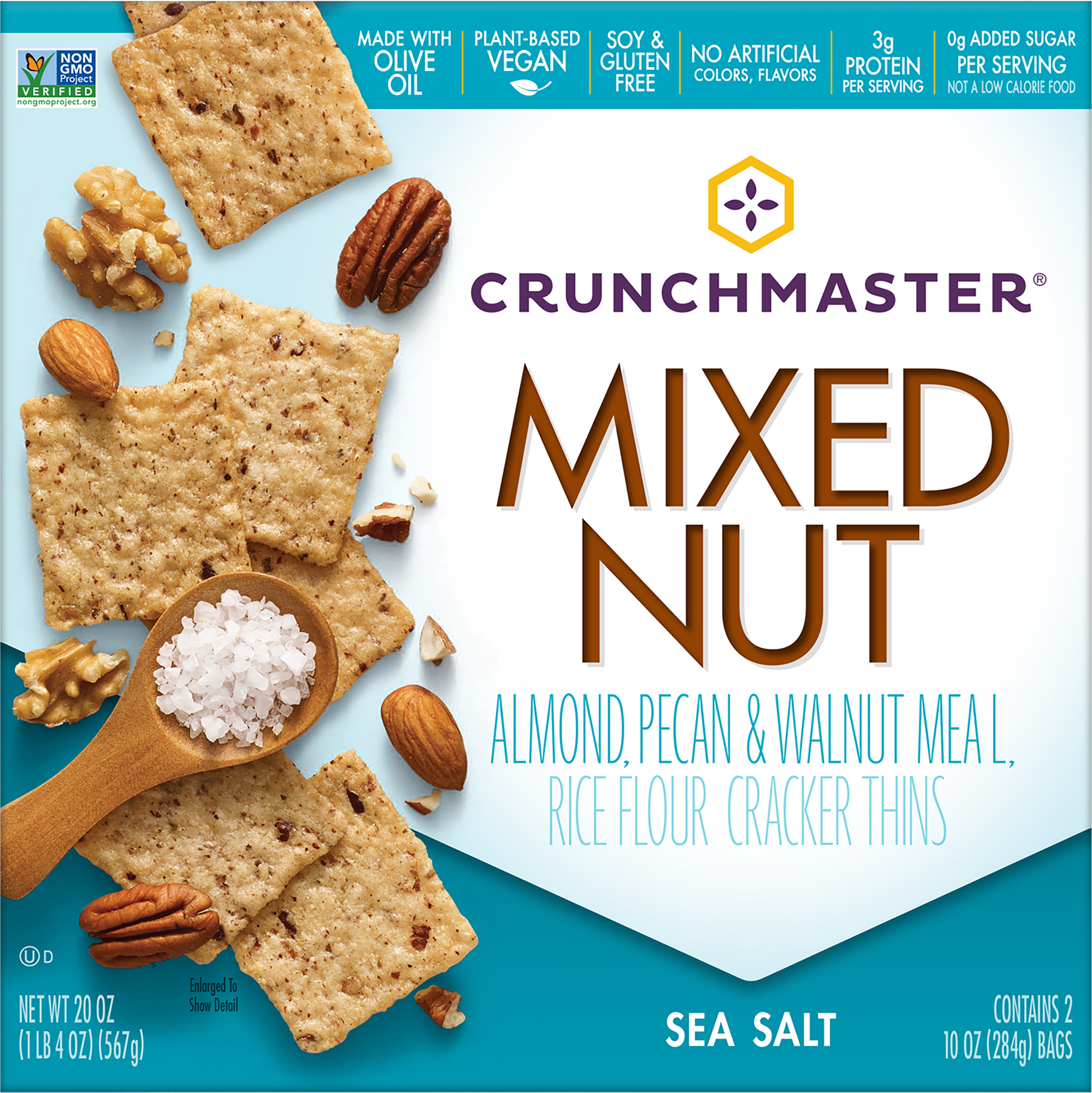 Cracker Thins, Mixed Nut, Sea Salt