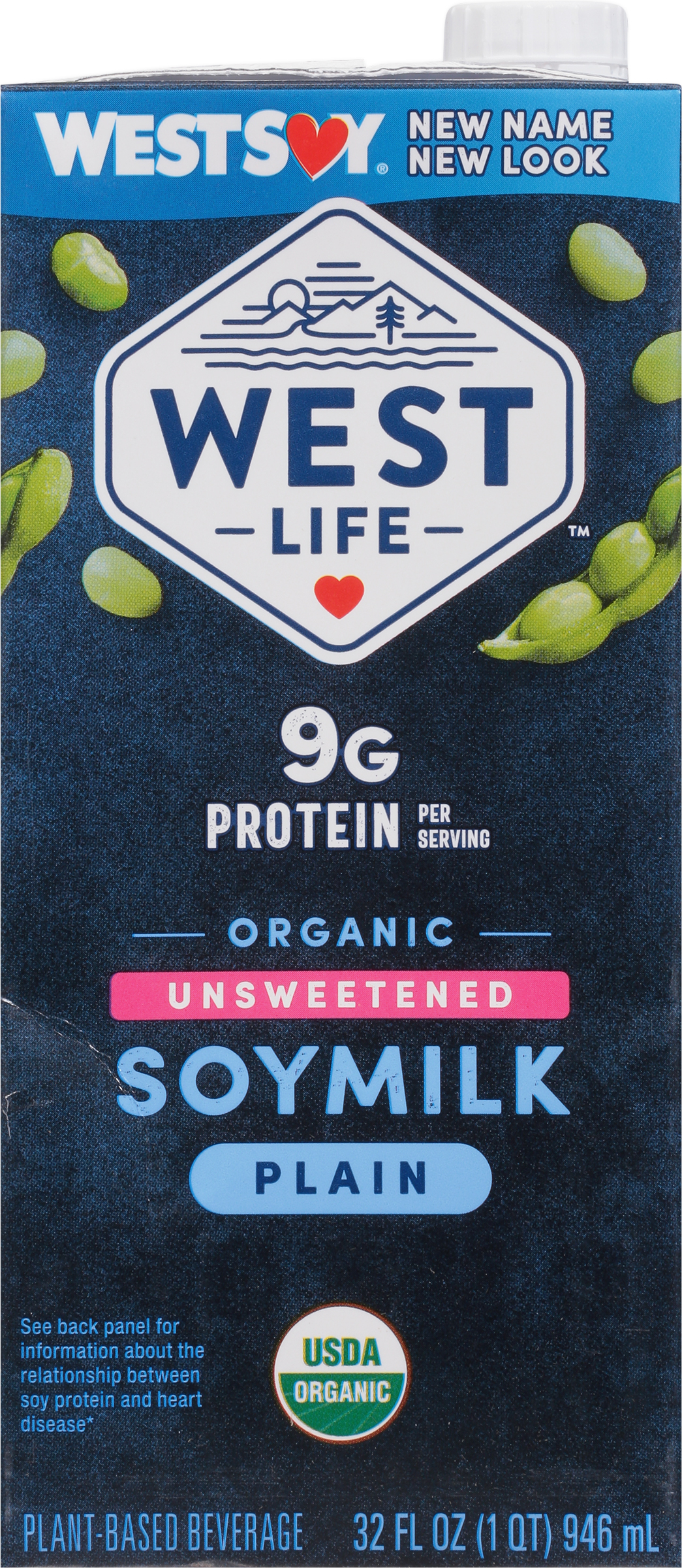 Soymilk, Organic, Plain, Unsweetened