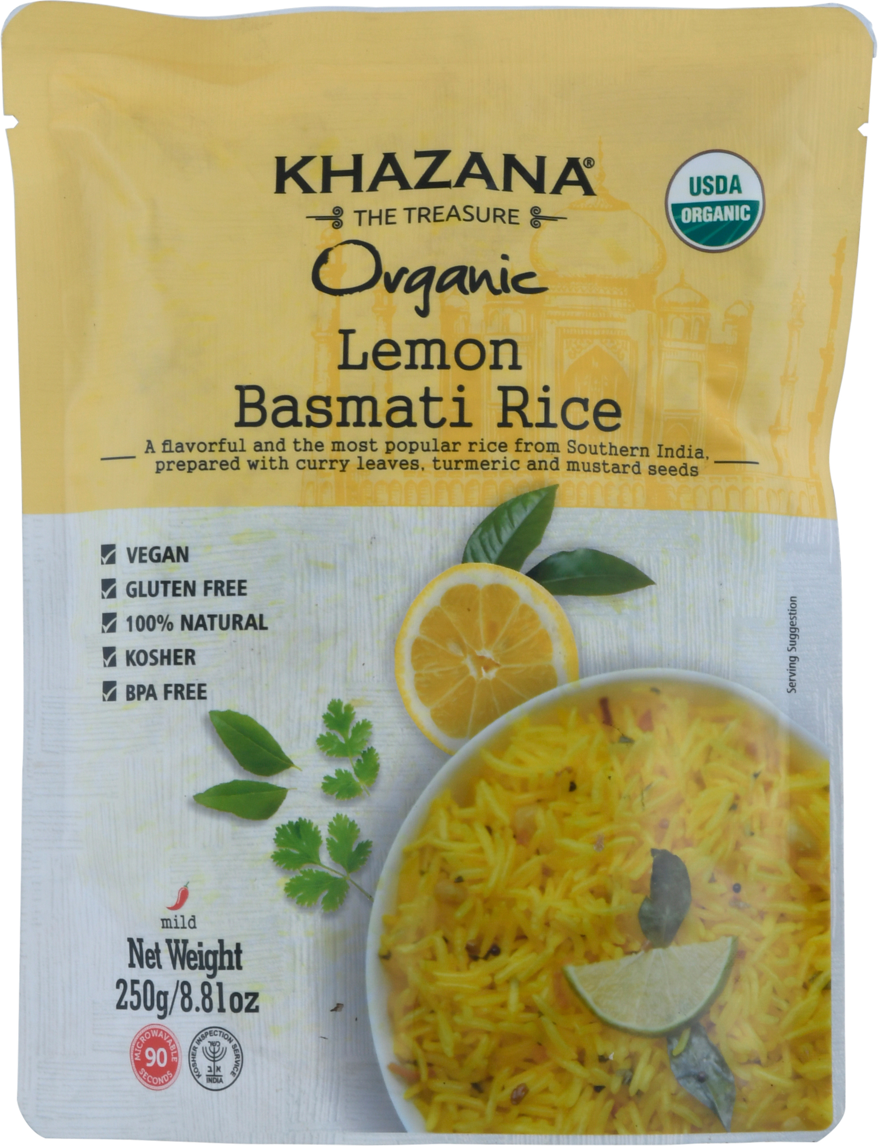 Basmati Rice, Organic, Lemon