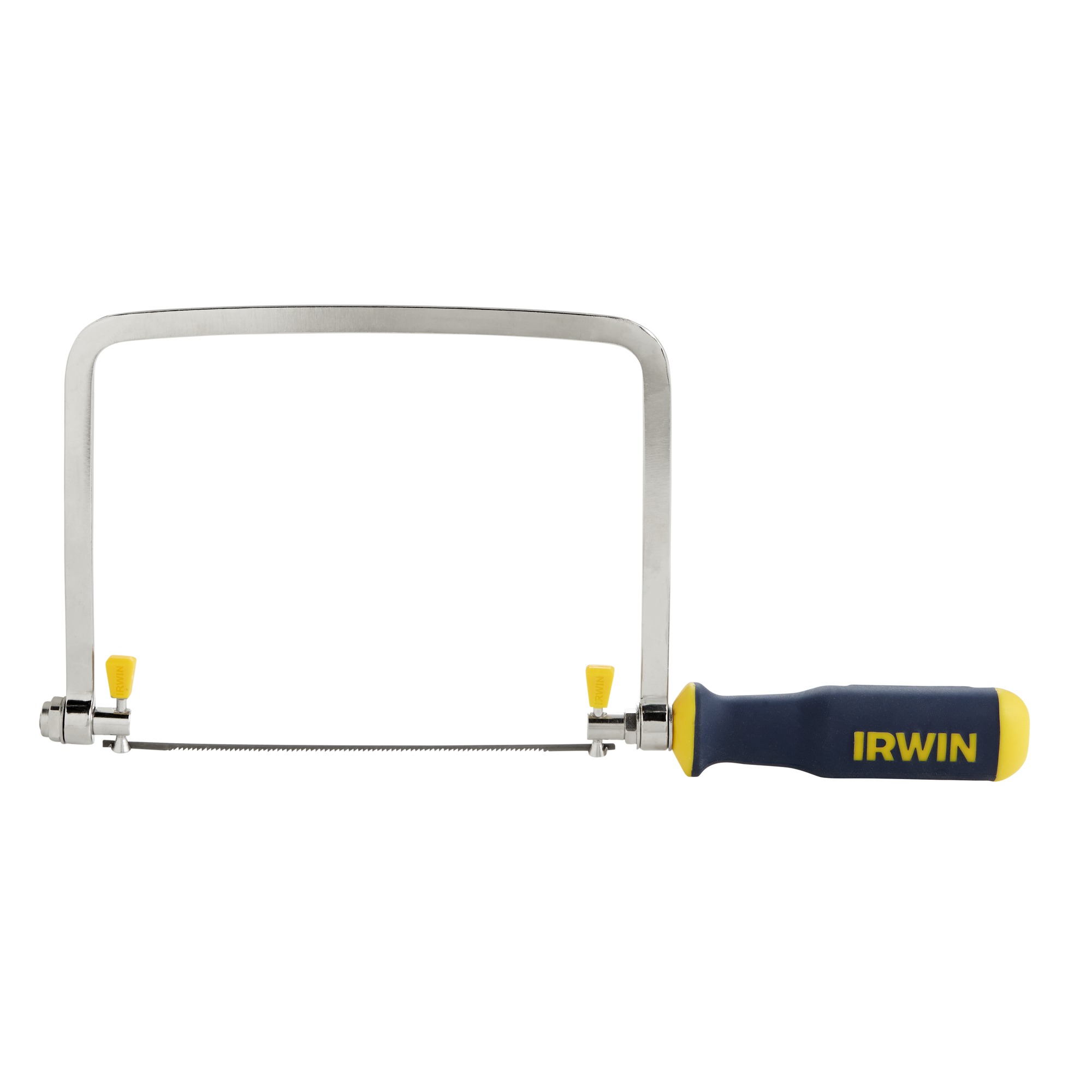 IRWIN Coping Saw: 6 1/2 in Blade Lg, Steel, 13 1/4 in Overall Lg, 10, Rubber