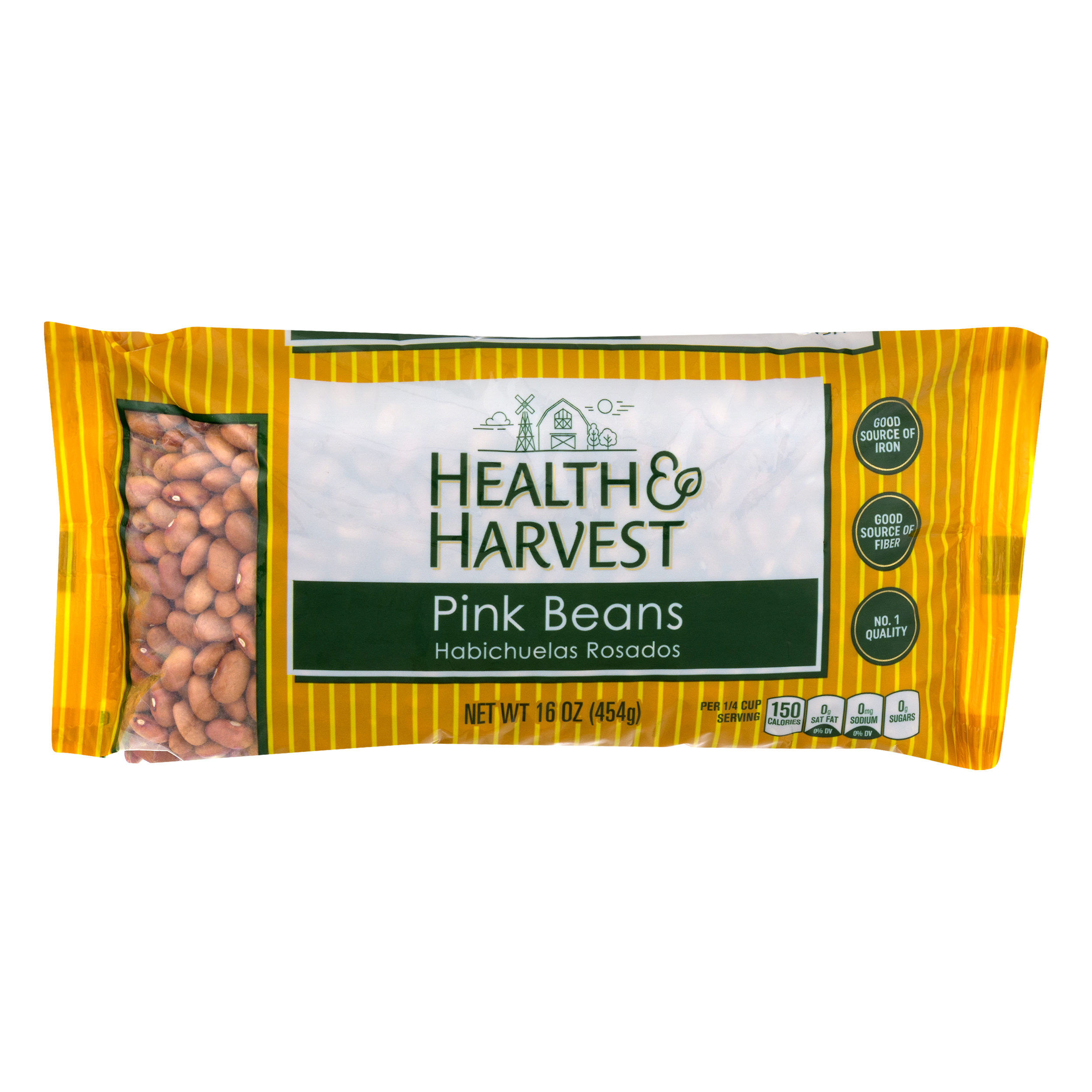 Health & Harvest Pink Beans 16 Oz
