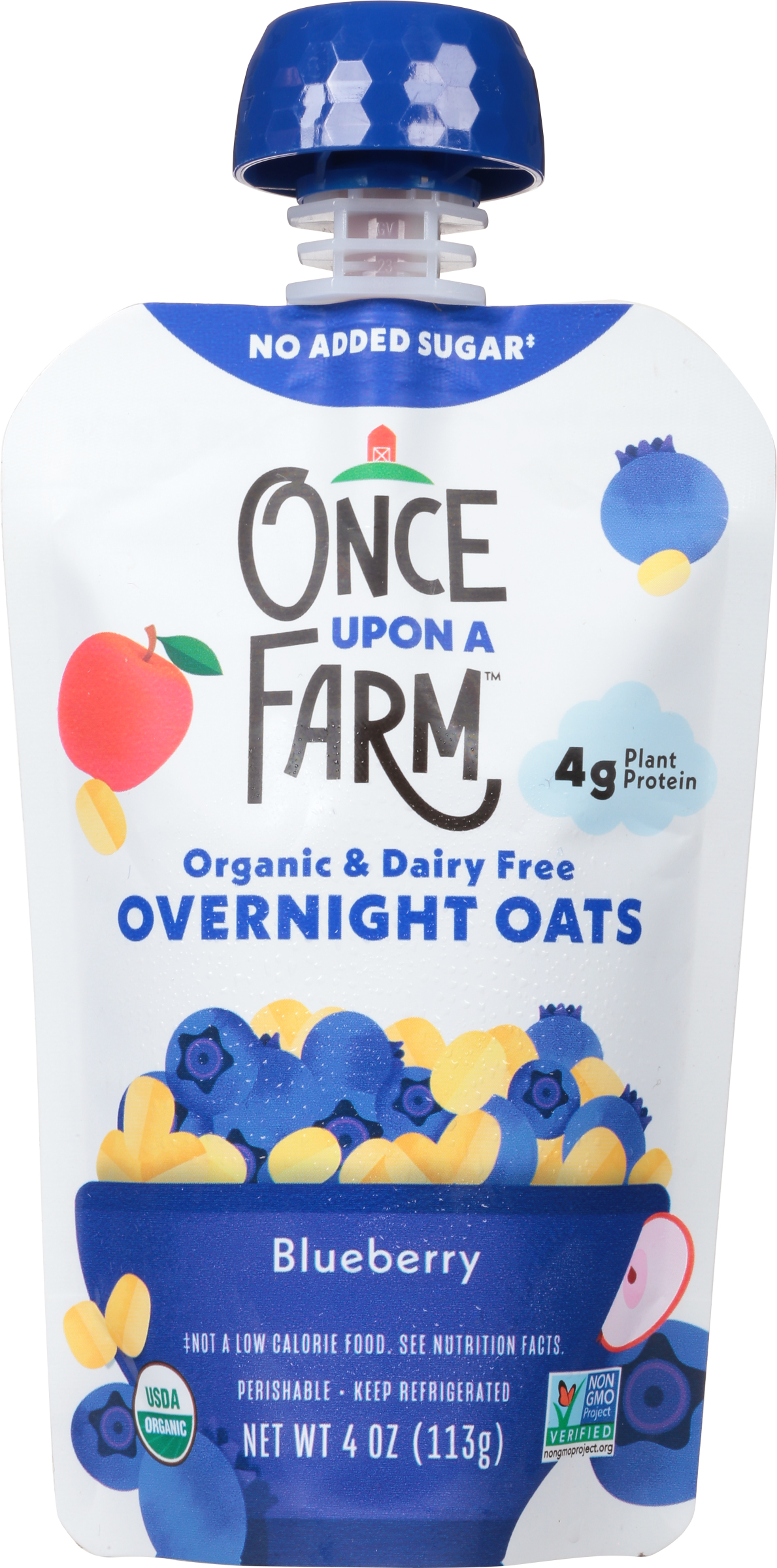 Overnight Oats, Organic & Dairy Free, Blueberry