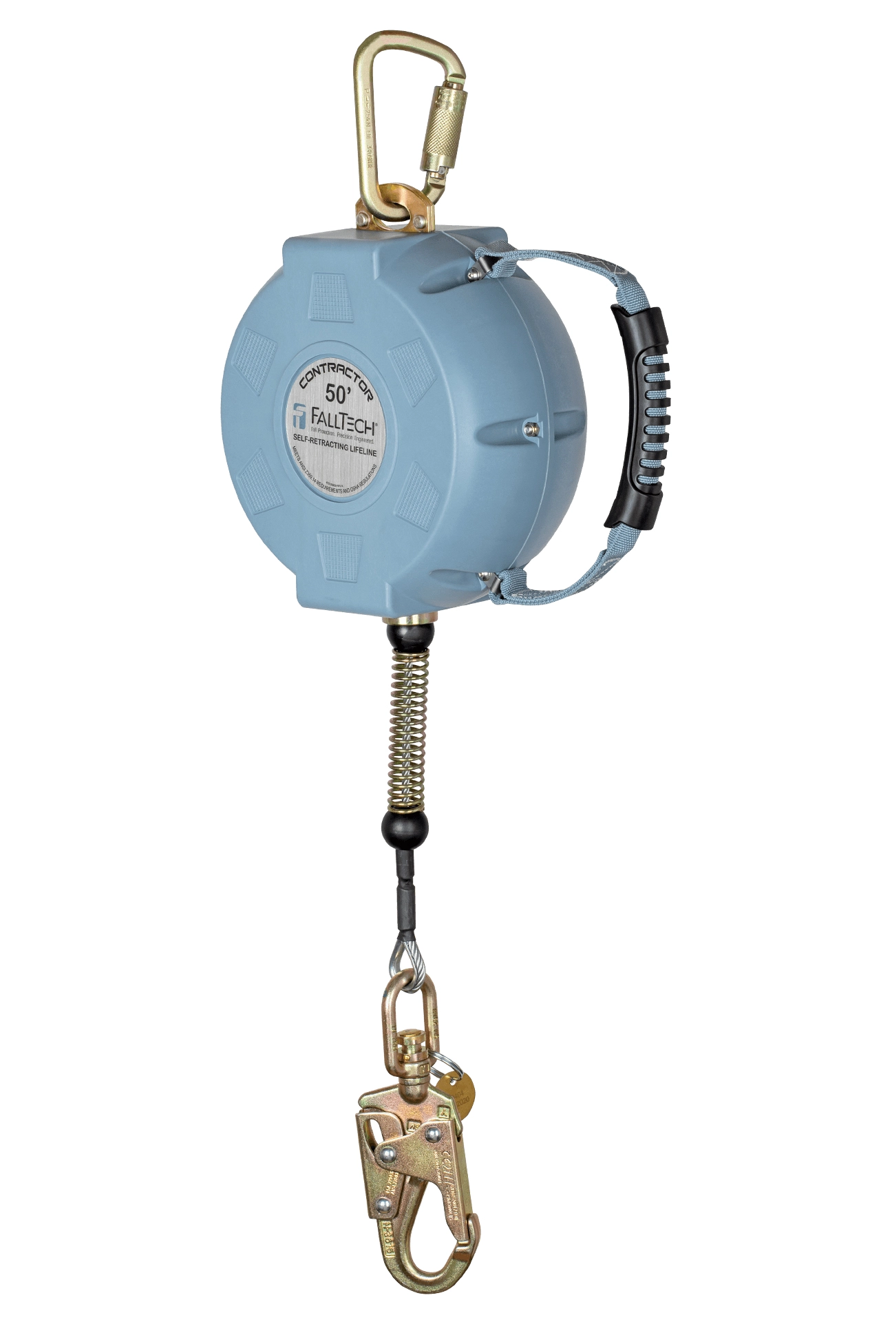 FallTech Contractor C Class 1 SRL with 50' Galvanized Cable and Anchorage Carabiner