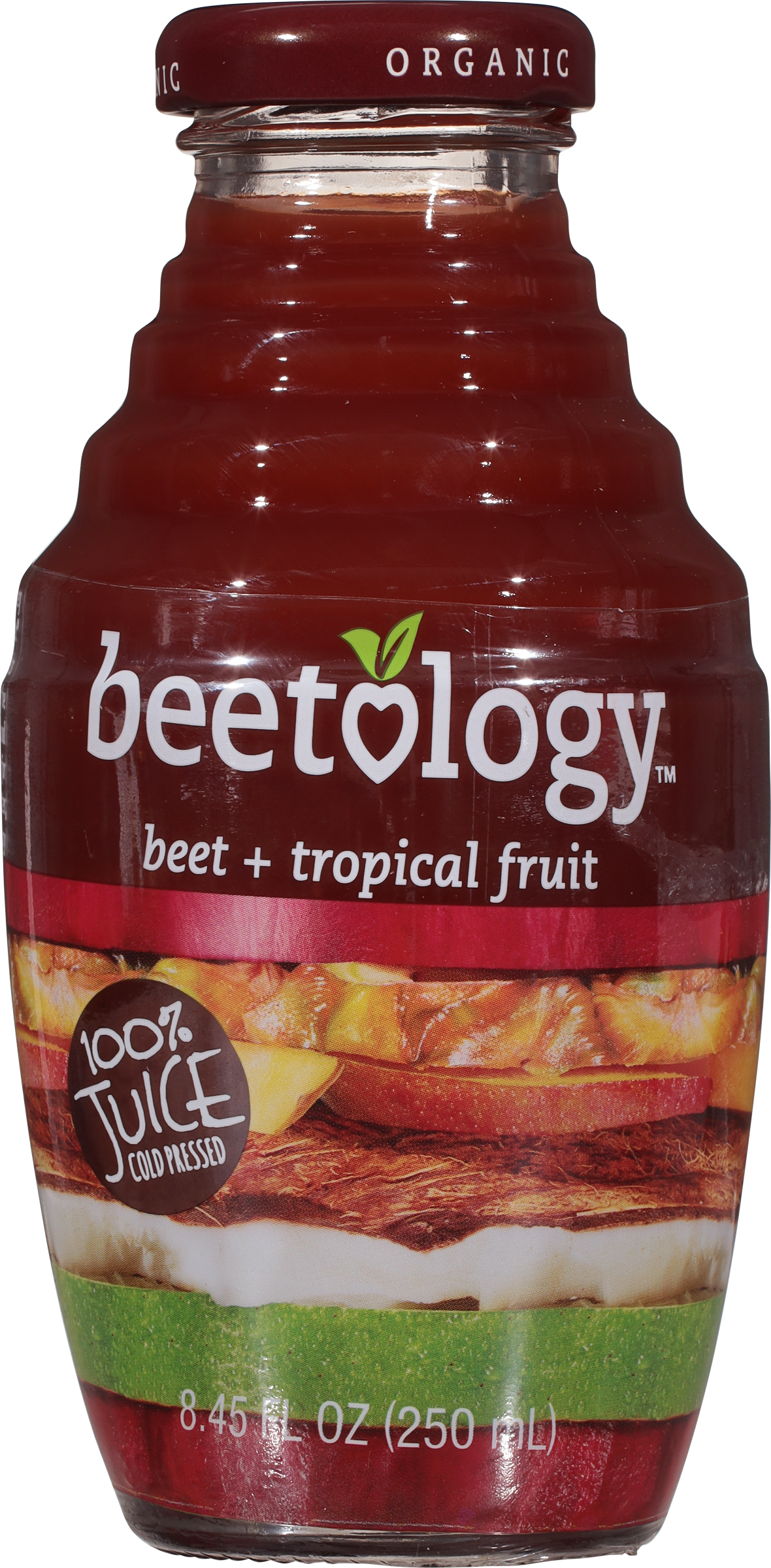 100% Juice, Organic, Cold Pressed, Beet + Tropical Fruit