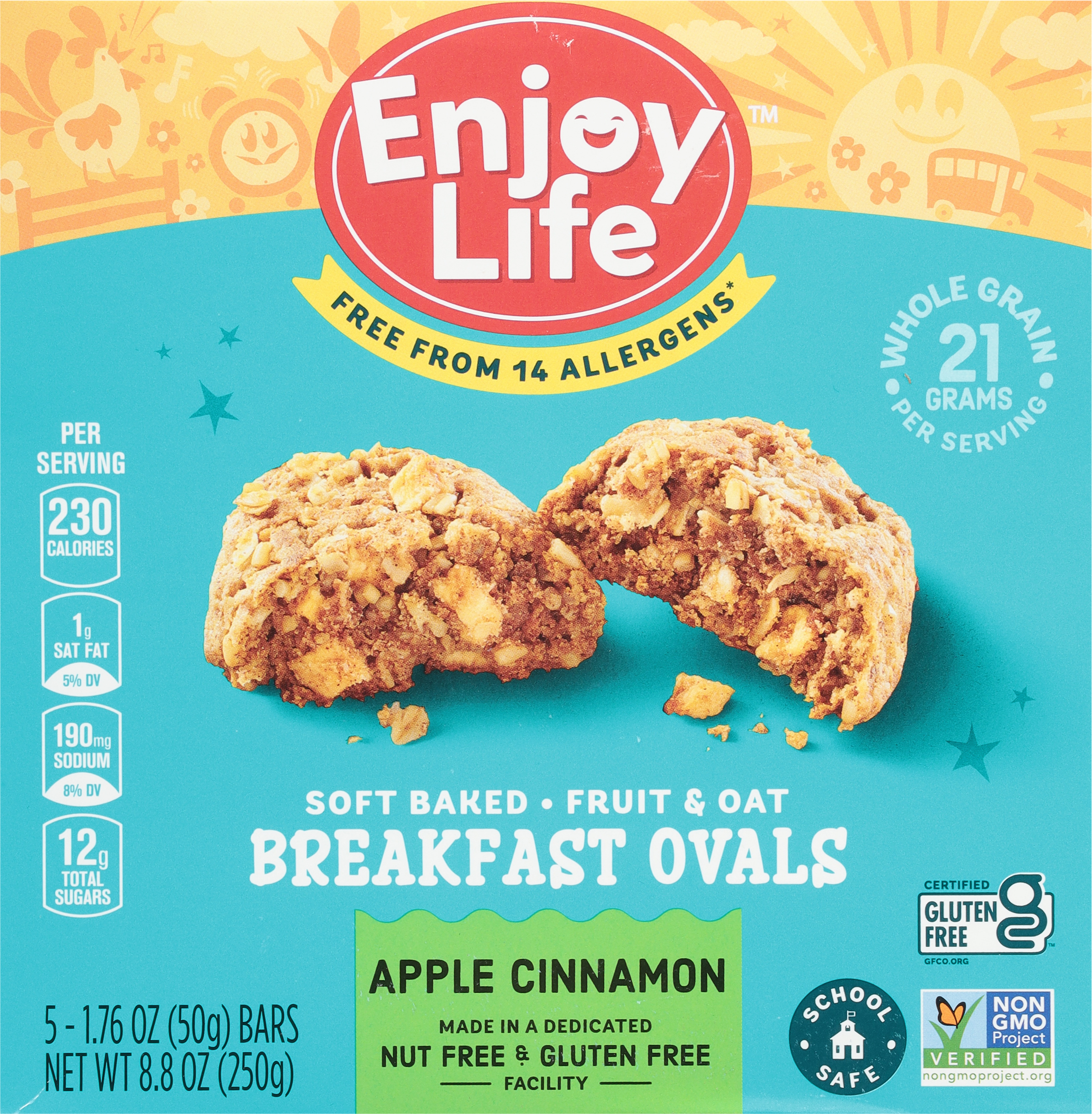 Breakfast Ovals, Fruit & Oat, Soft Baked, Apple Cinnamon
