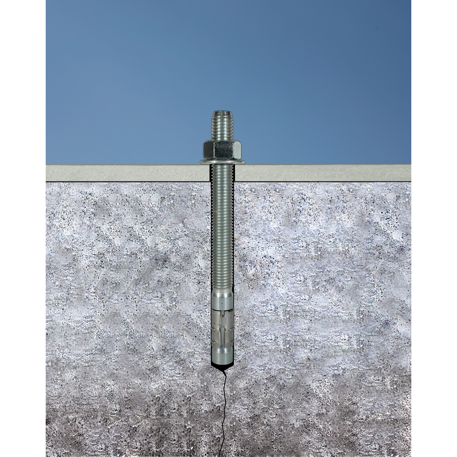 Simpson StrongTie StrongBolt 2 1/2 x 43/4" 316 Stainless Steel Wedge